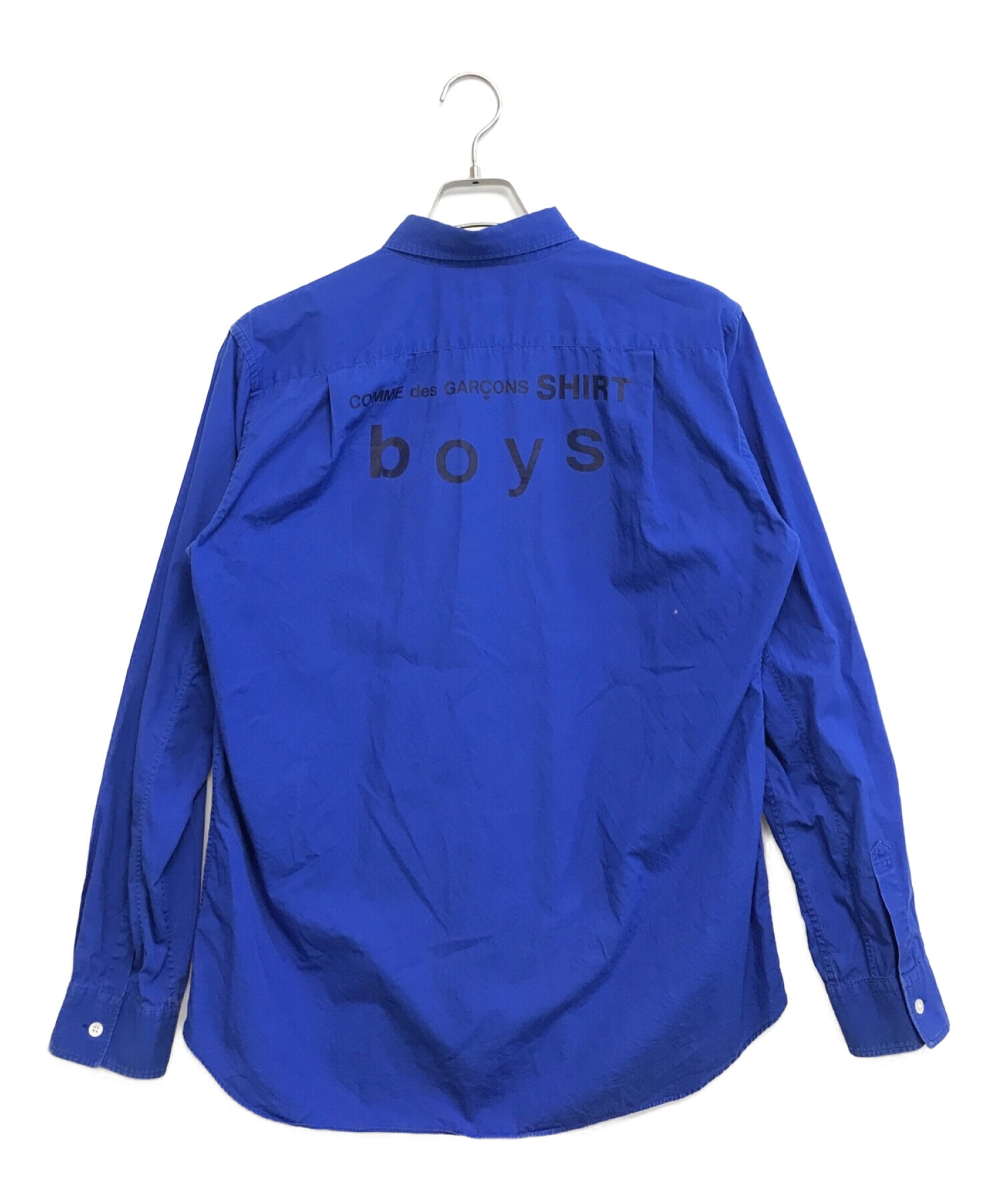 中古・古着通販】COMME des GARCONS SHIRT BOY (コムデギャルソンシャツ ボーイ) バックロゴシャツ ブルー サイズ:XL｜ブランド・古着通販  トレファク公式【TREFAC FASHION】スマホサイト