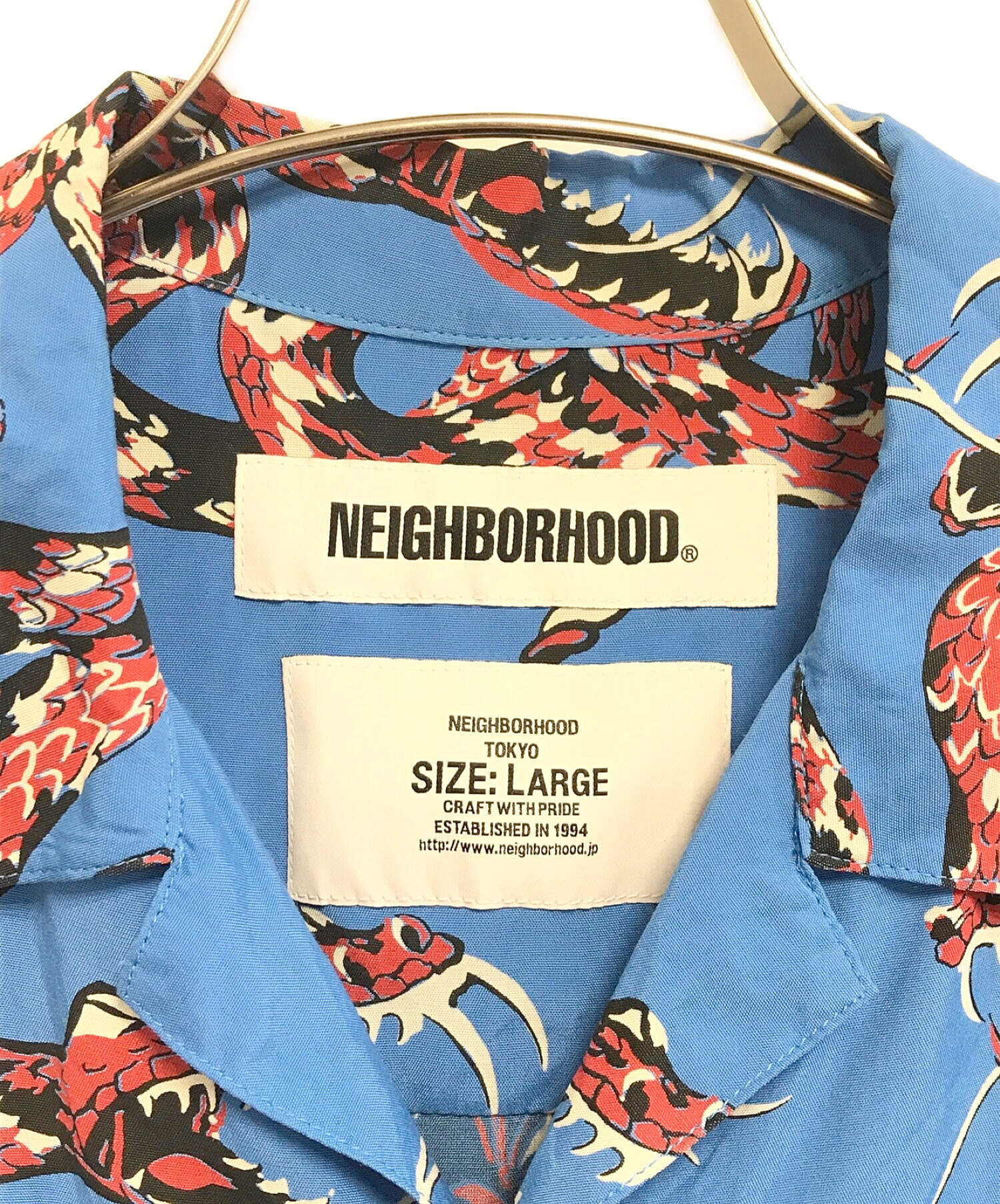 NEIGHBORHOOD (ネイバーフッド) ALOHA.RATTLESNAKE/R-SHIRT ブルー サイズ:L