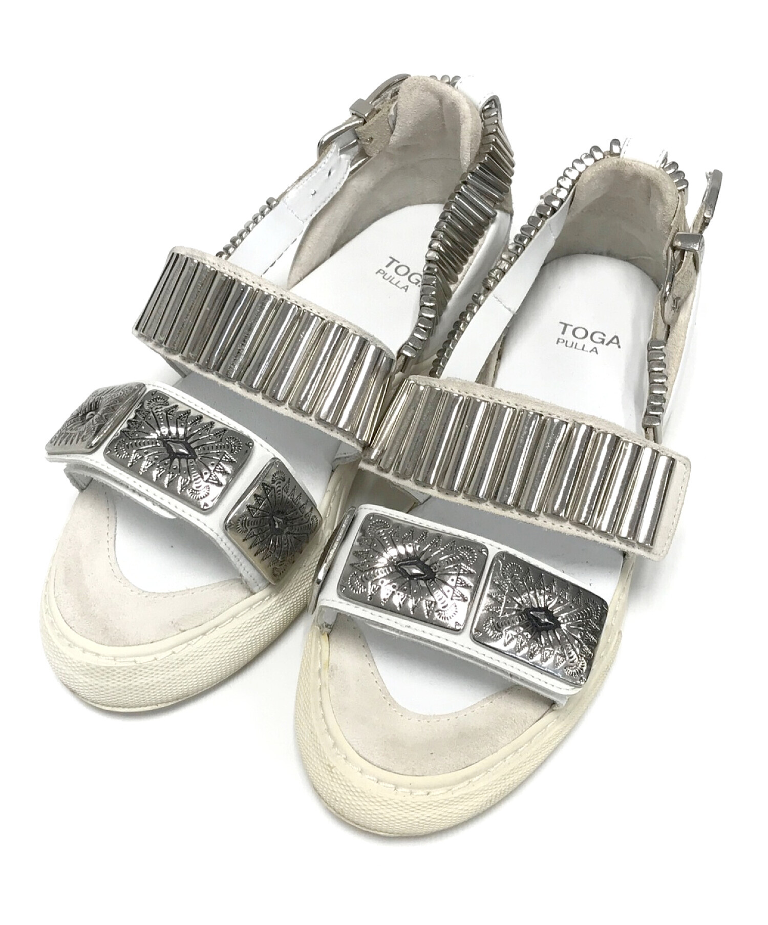 トーガ プルラ TOGA PULLA Metal sneaker sandals メタルスニーカー ...