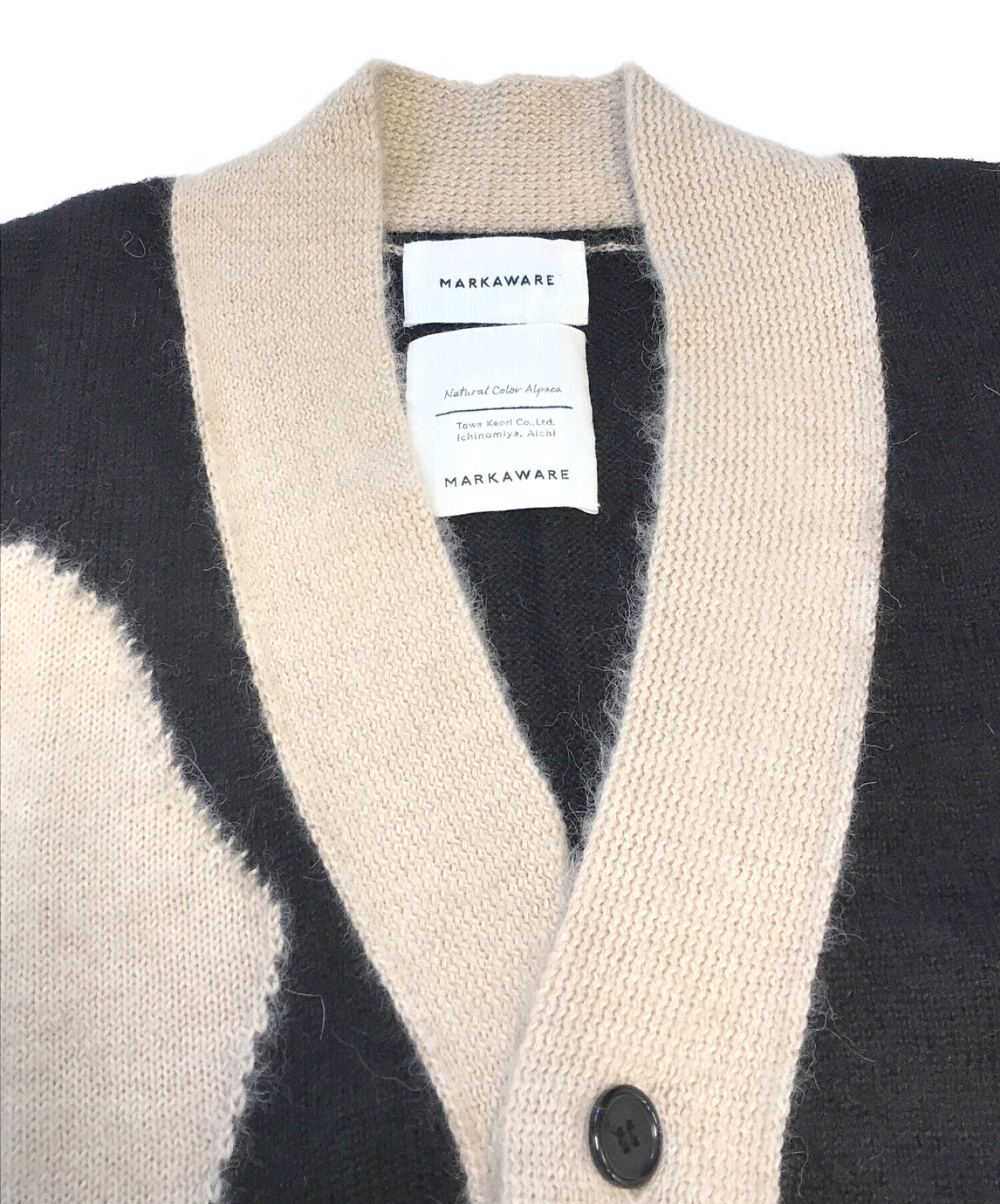 中古・古着通販】MARKAWARE (マーカウェア) ALPACA CARDIGAN ベージュ サイズ:表記なし｜ブランド・古着通販  トレファク公式【TREFAC FASHION】スマホサイト