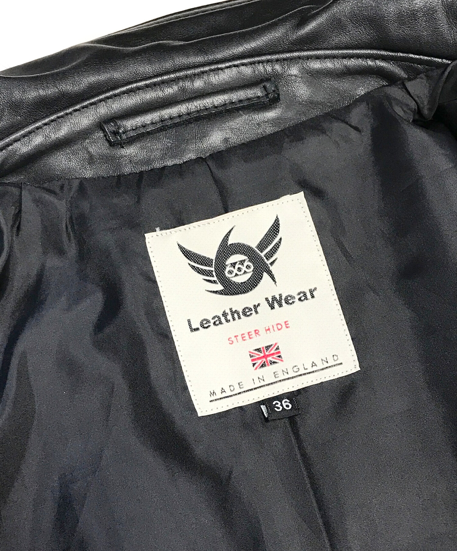 中古・古着通販】666 (666) ライダースジャケット ブラック