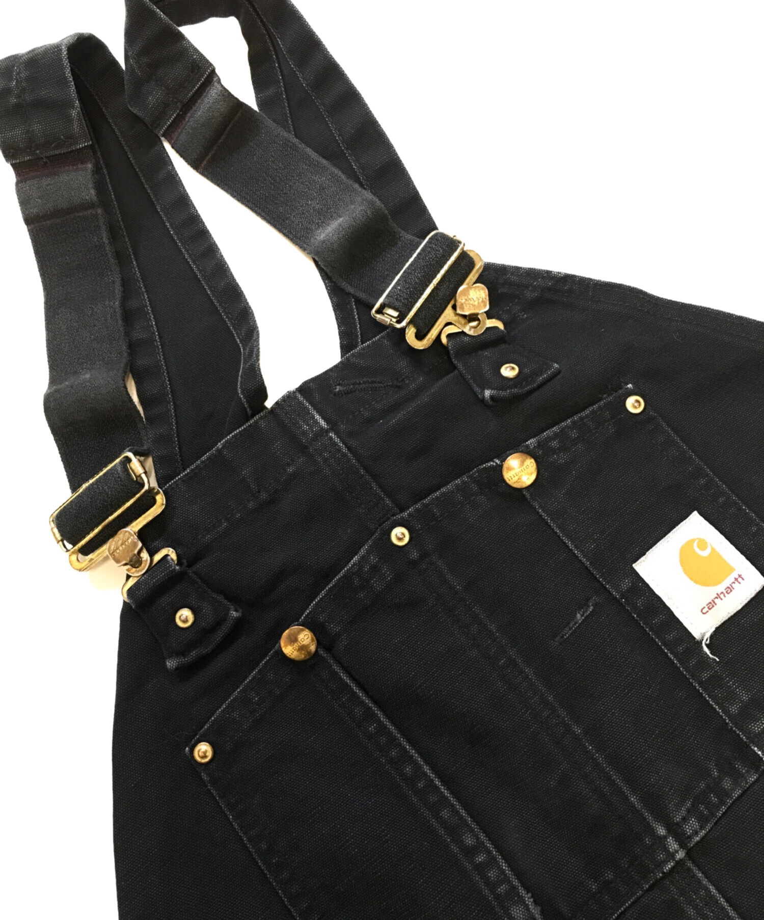 中古・古着通販】CarHartt (カーハート) 裏地キルティングオーバーオール ブラック サイズ:表記なし｜ブランド・古着通販  トレファク公式【TREFAC FASHION】スマホサイト