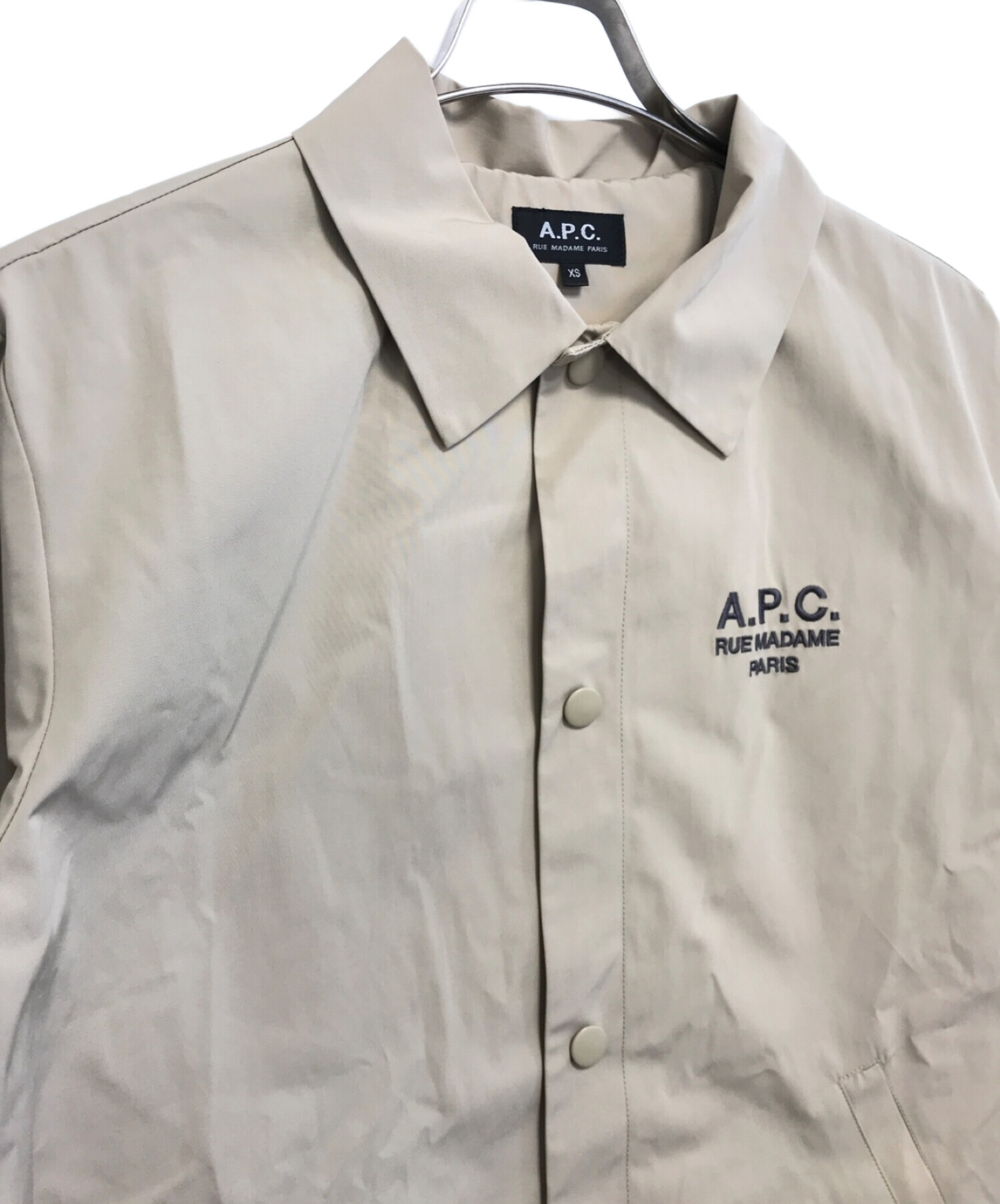 A.P.C. (アーペーセー) BLOUSON RAYMOND コーチジャケット ベージュ サイズ:XS