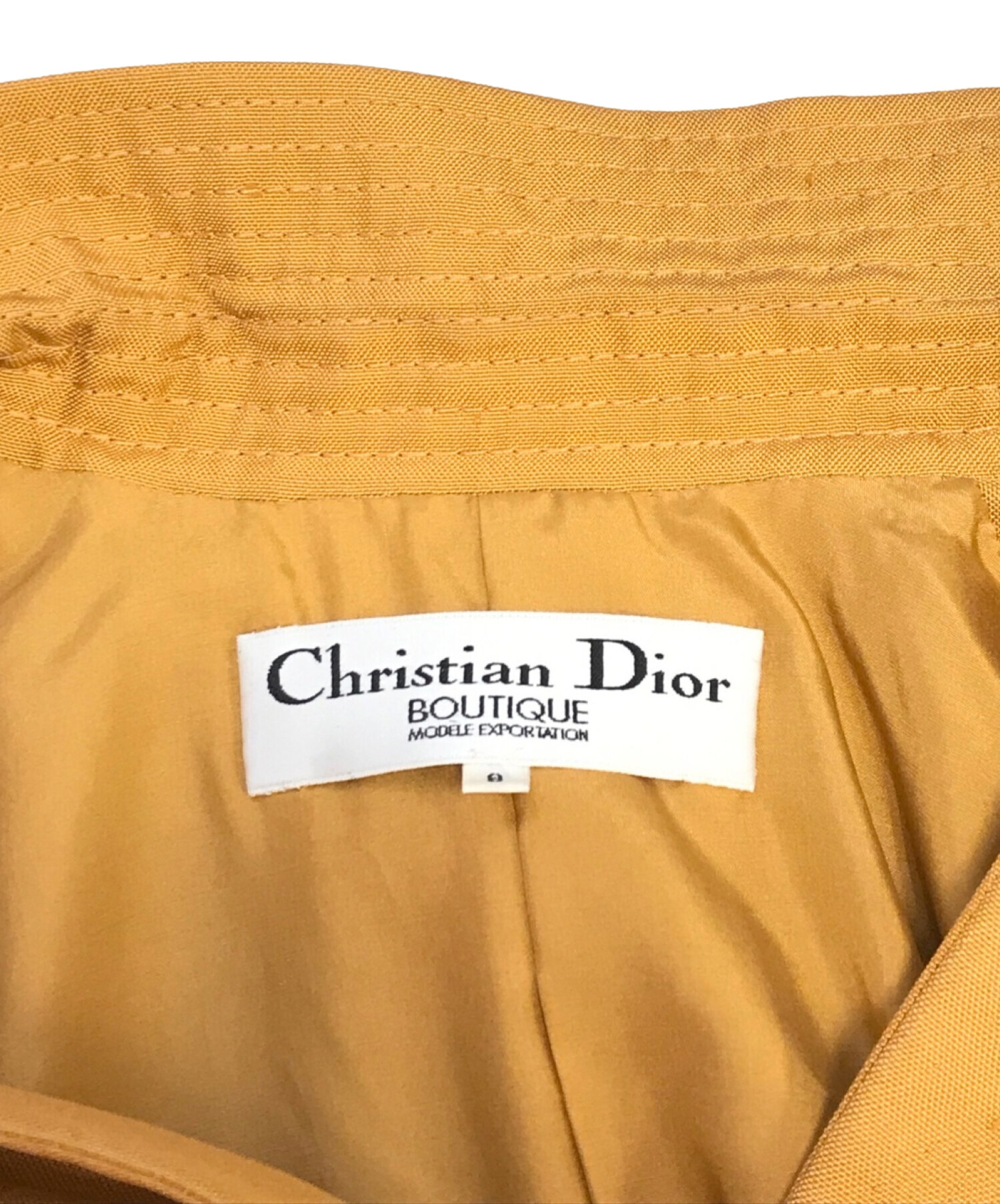 Christian Dior (クリスチャン ディオール) テーラードジャケット オレンジ サイズ:9