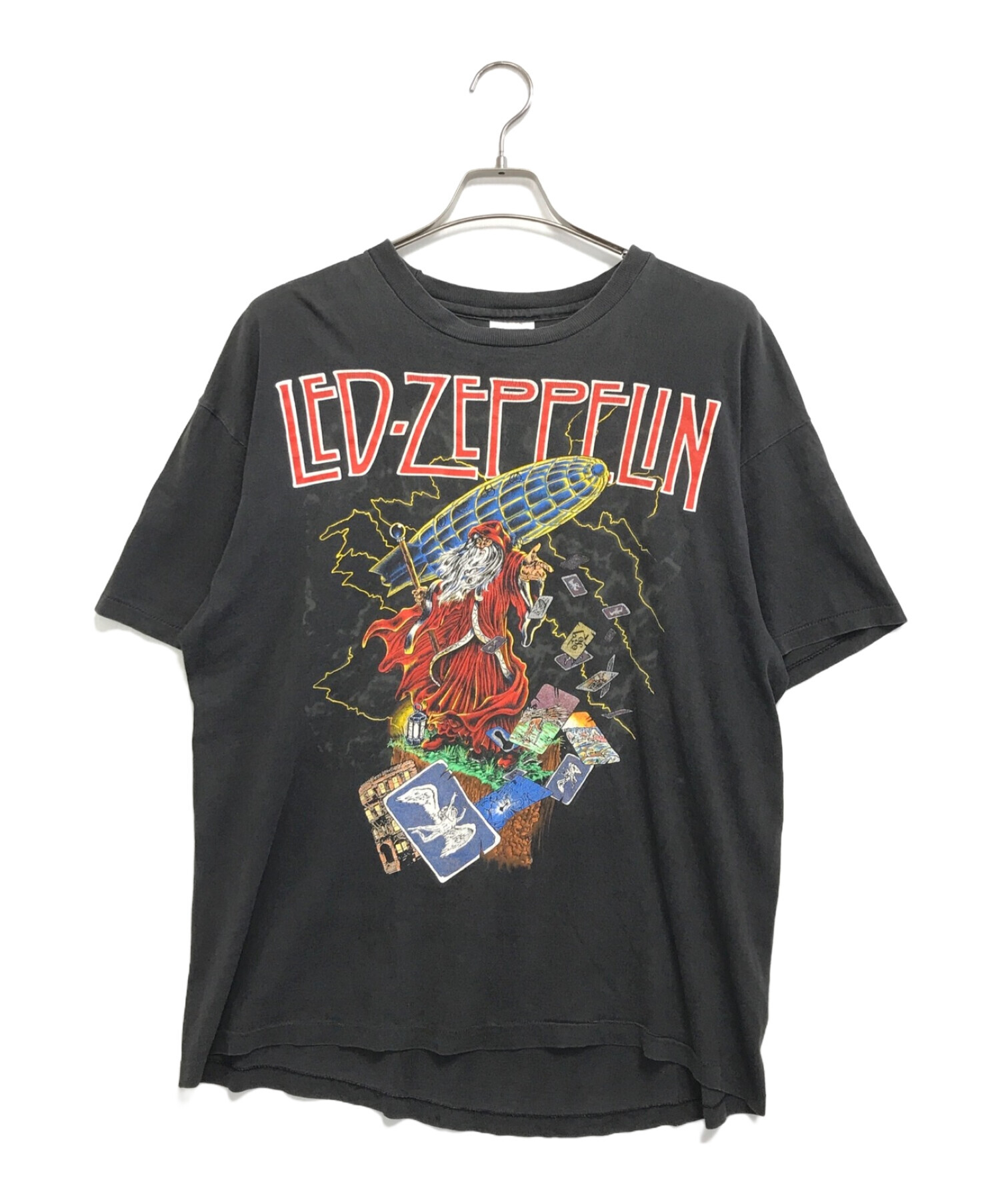 Hanes (ヘインズ) LED ZEPPELIN(レッドツェッペリン) バンドTシャツ ブラック サイズ:XL/TG