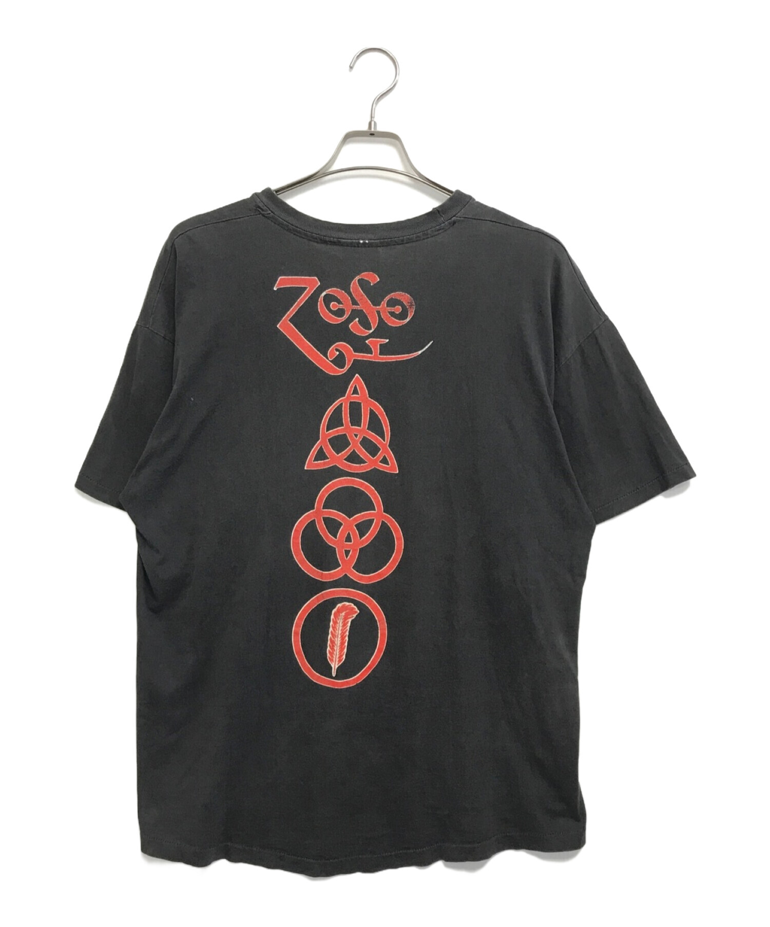 Hanes (ヘインズ) LED ZEPPELIN(レッドツェッペリン) バンドTシャツ ブラック サイズ:XL/TG