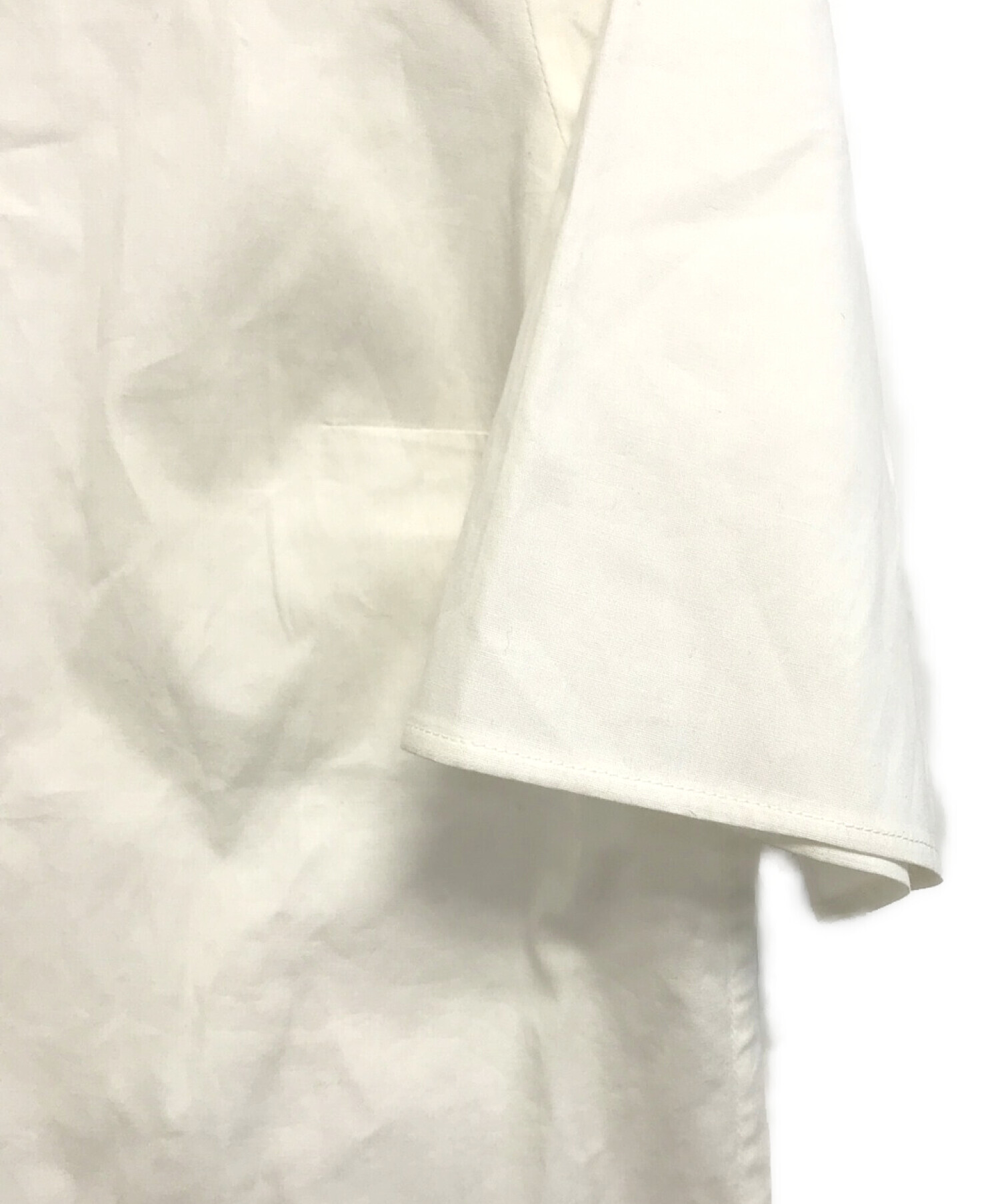 JIL SANDER NAVY (ジルサンダー ネイビー) 半袖シャツ ホワイト サイズ:34