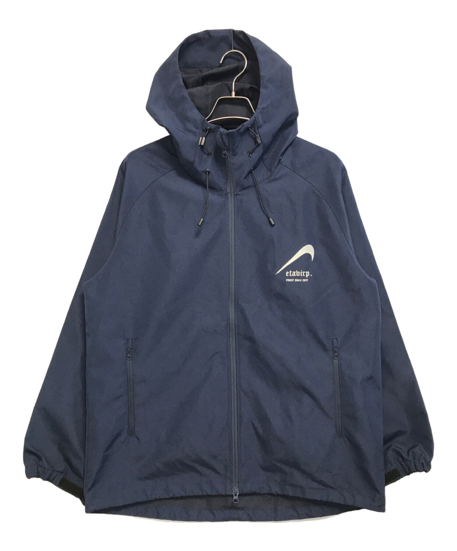 etavirp. (エタヴァープ) Reverse Etavirp Shell Jacket. ネイビー サイズ:XL