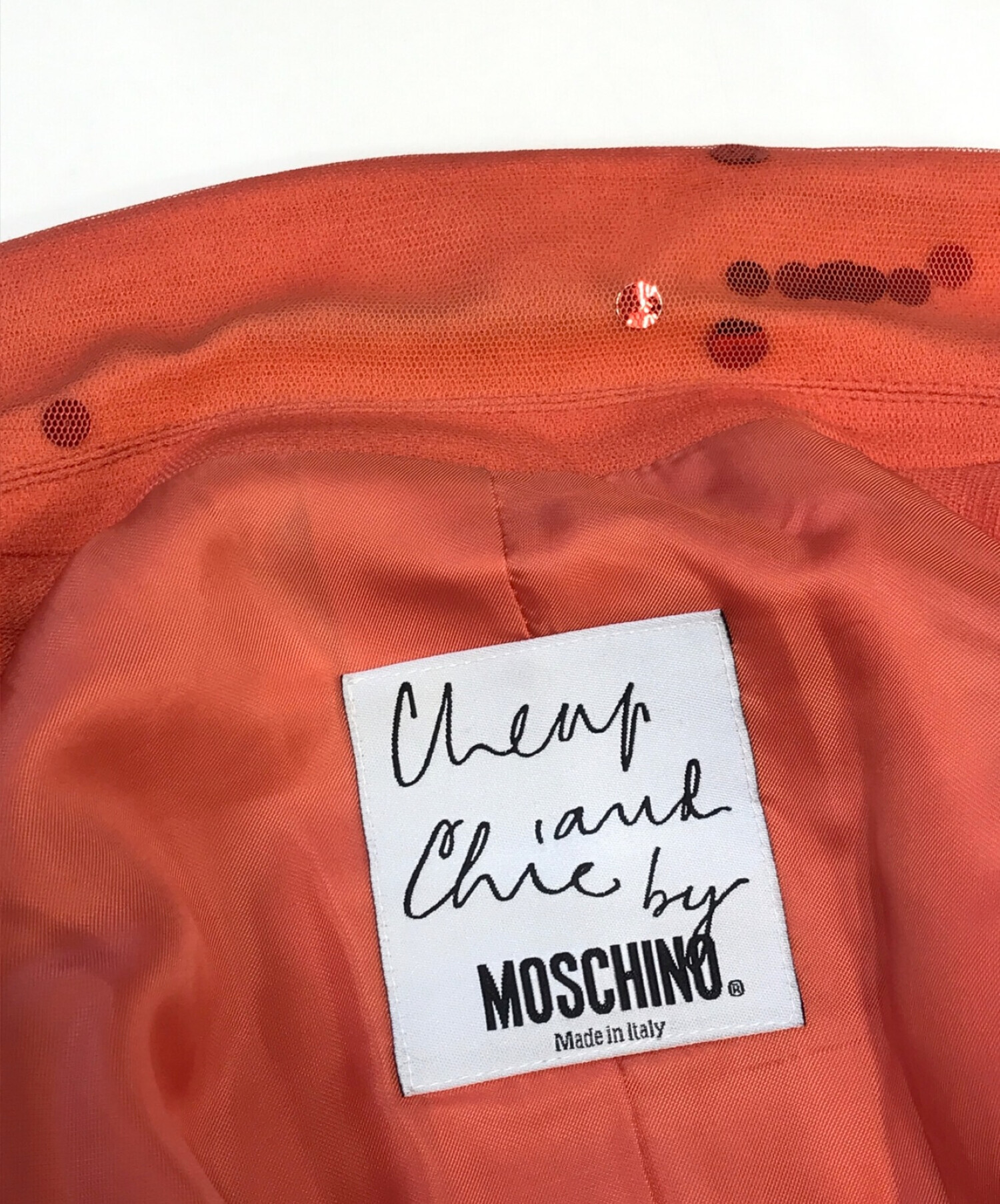 中古・古着通販】MOSCHINO CHEAP&CHIC (モスキーノ チープ アンド シック) スパンコールジャケット ピンク サイズ:42｜ブランド・古着通販  トレファク公式【TREFAC FASHION】スマホサイト