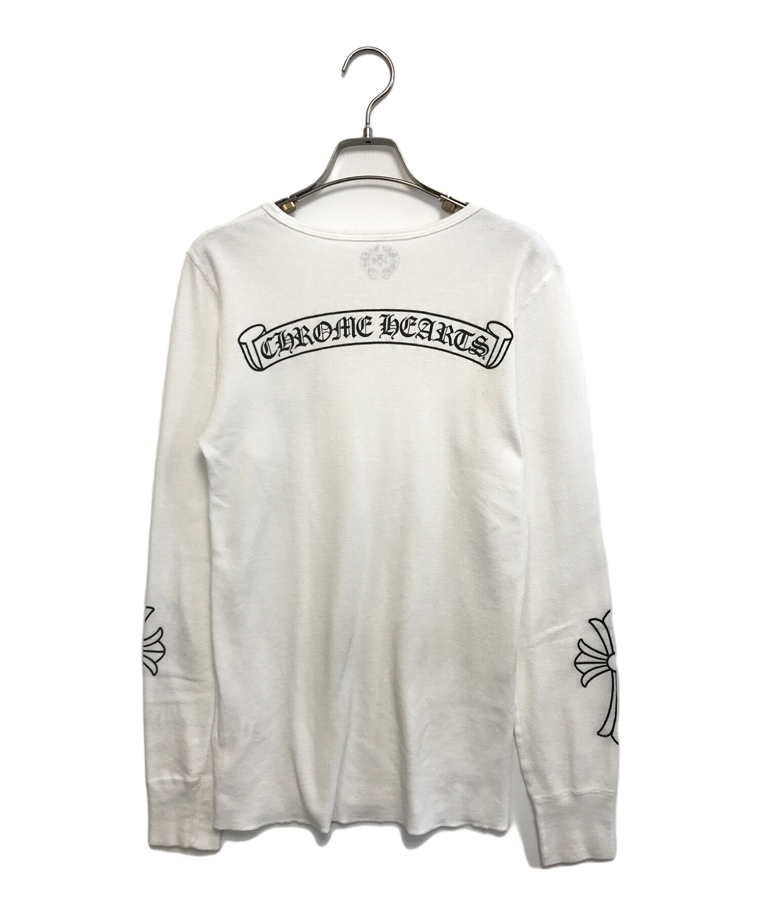 CHROME HEARTS (クロムハーツ) 長袖カットソー ホワイト サイズ:Ｓ