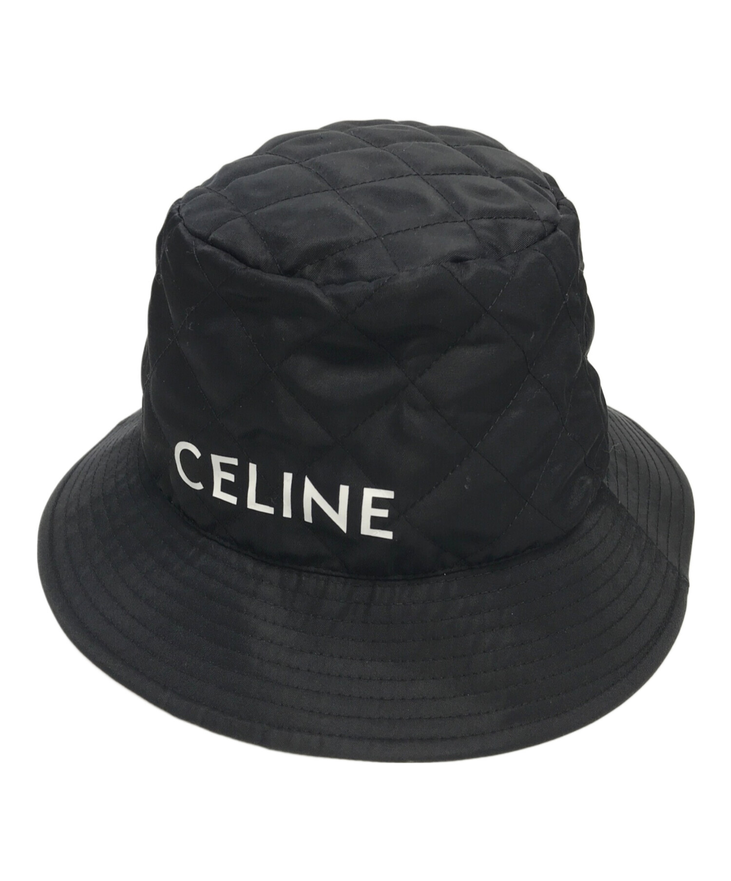 中古・古着通販】CELINE (セリーヌ) キルティングバケットハット ブラック サイズ:XS｜ブランド・古着通販 トレファク公式【TREFAC  FASHION】スマホサイト