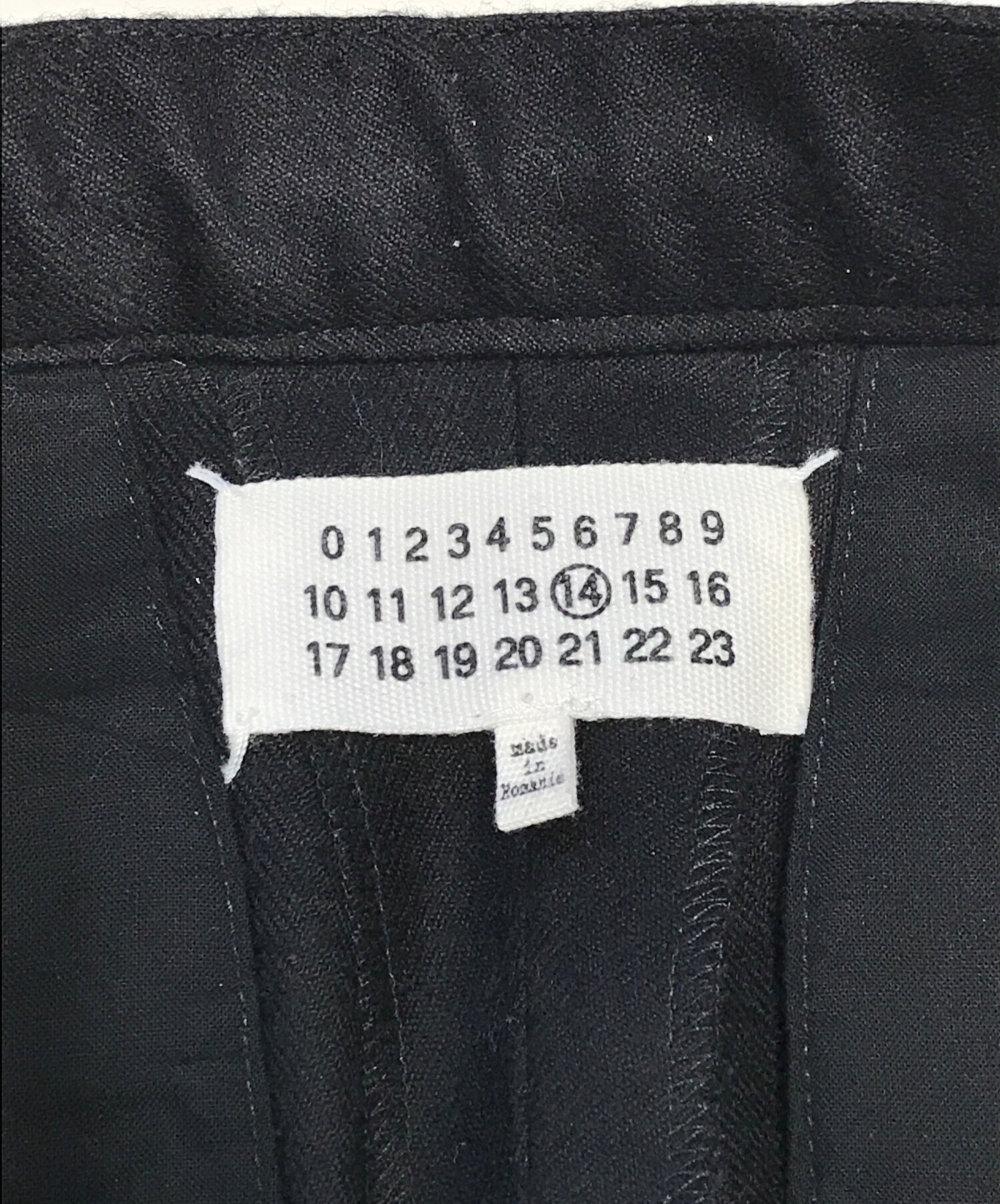 中古・古着通販】Maison Margiela (メゾンマルジェラ) フランネルウールドローストリングパンツ ブラック サイズ:44｜ブランド・古着通販  トレファク公式【TREFAC FASHION】スマホサイト