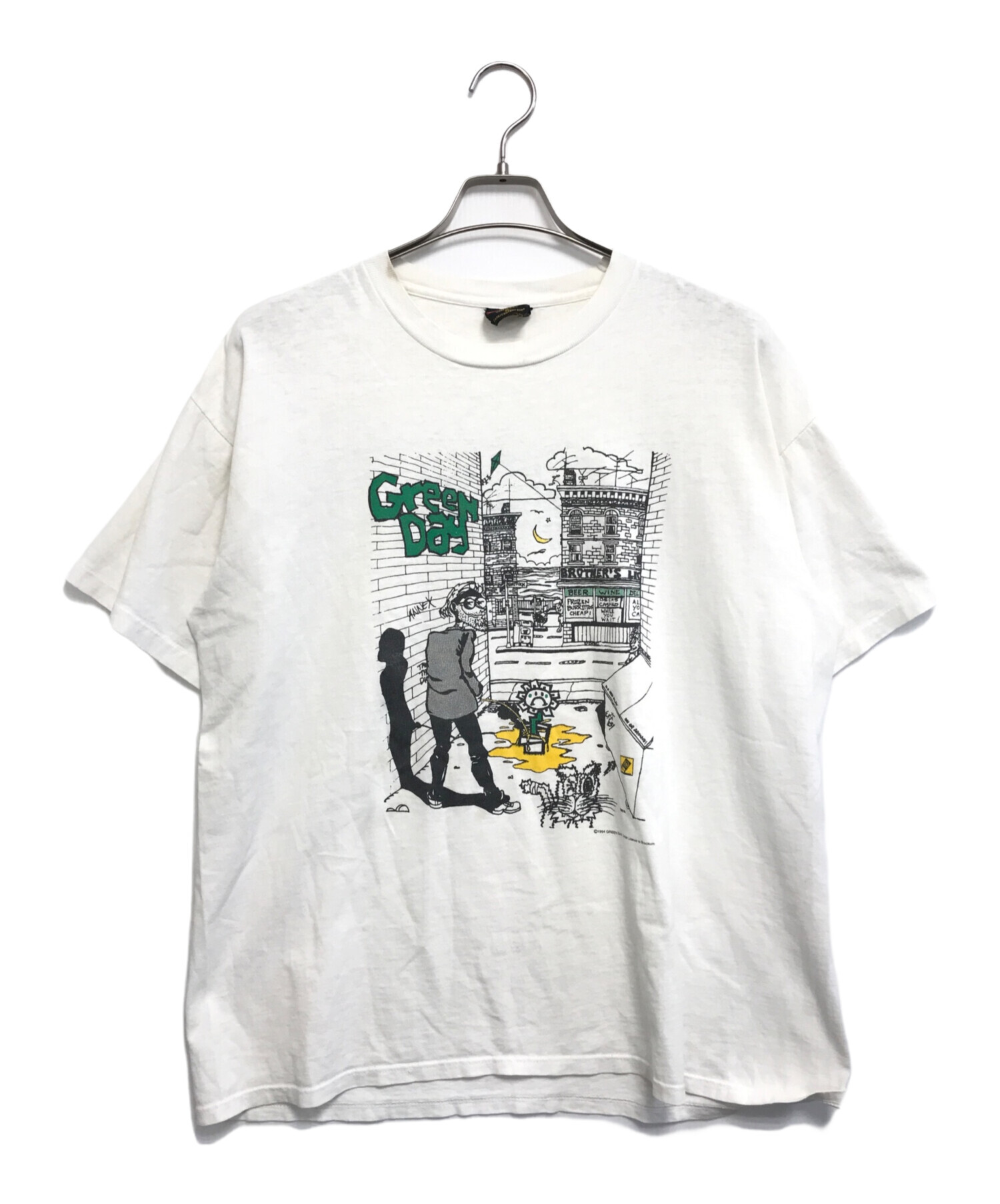 中古・古着通販】バンドTシャツ (バンドTシャツ) 90s Green Day(グリーンデイ) バンドTシャツ ホワイト  サイズ:XL｜ブランド・古着通販 トレファク公式【TREFAC FASHION】スマホサイト