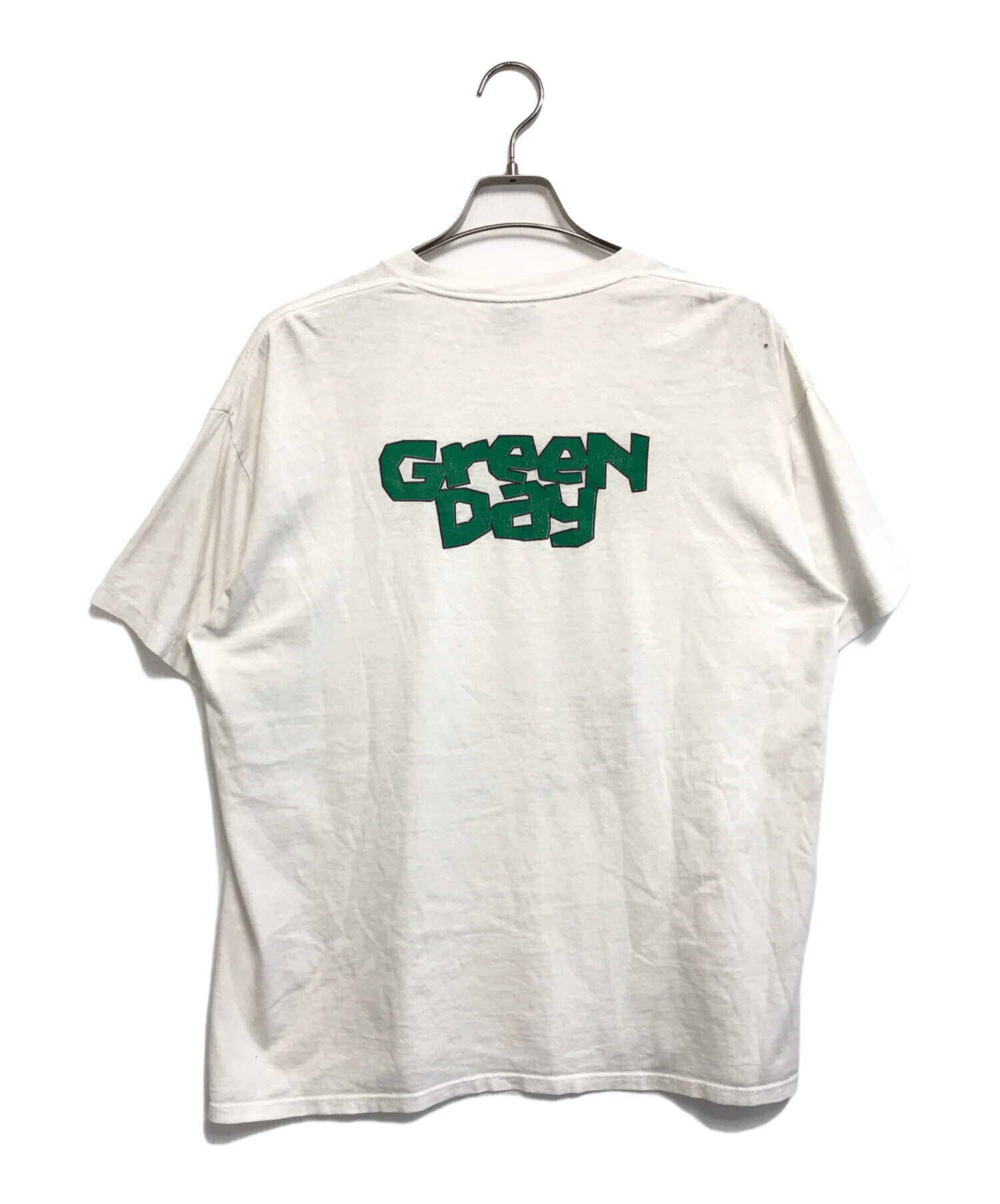 中古・古着通販】バンドTシャツ (バンドTシャツ) 90s Green Day(グリーンデイ) バンドTシャツ ホワイト  サイズ:XL｜ブランド・古着通販 トレファク公式【TREFAC FASHION】スマホサイト