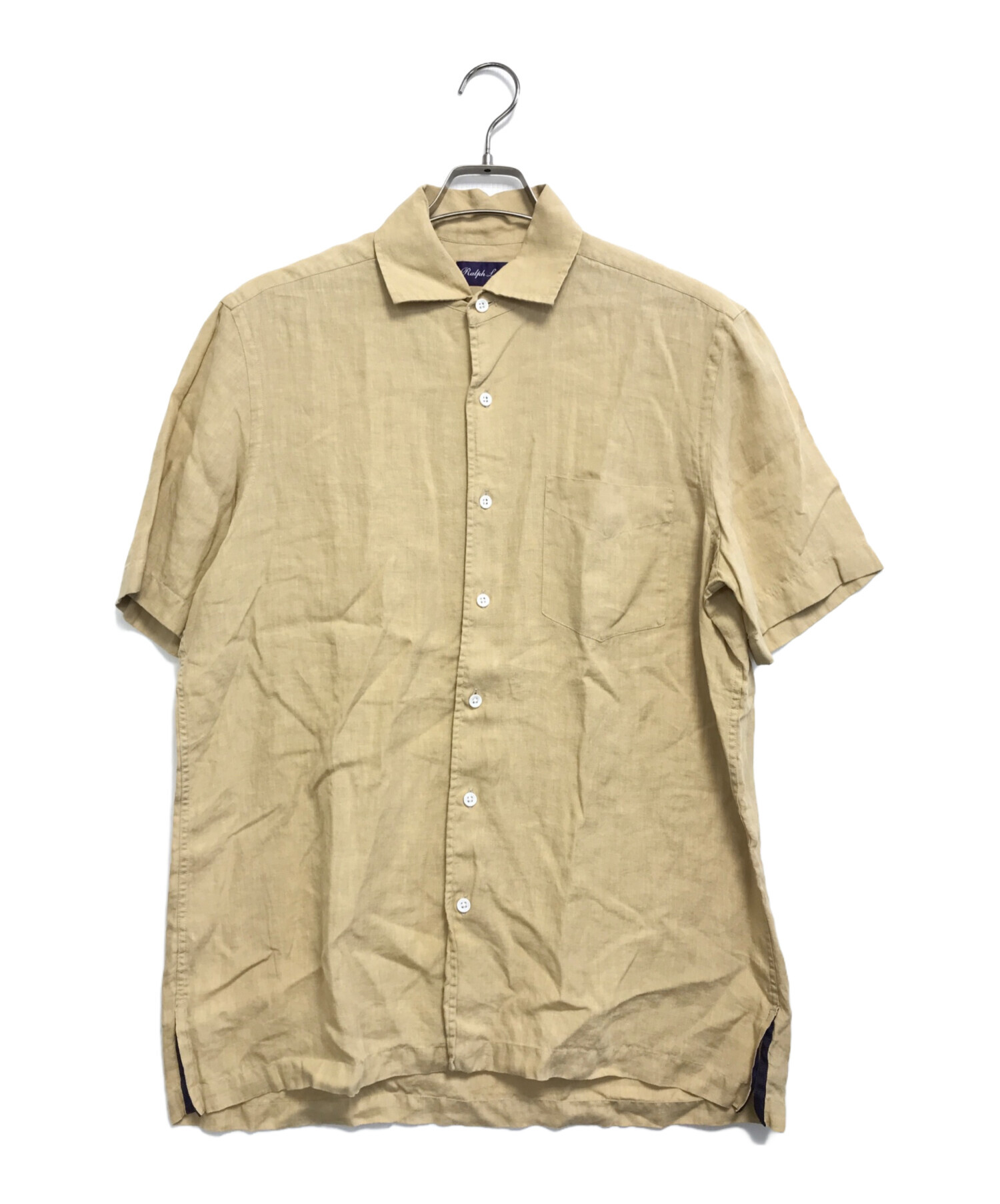 中古・古着通販】RALPH LAUREN Purple Label (ラルフ ローレン パープル レーベル) 半袖リネンシャツ 黄緑 サイズ:M｜ブランド・古着通販  トレファク公式【TREFAC FASHION】スマホサイト