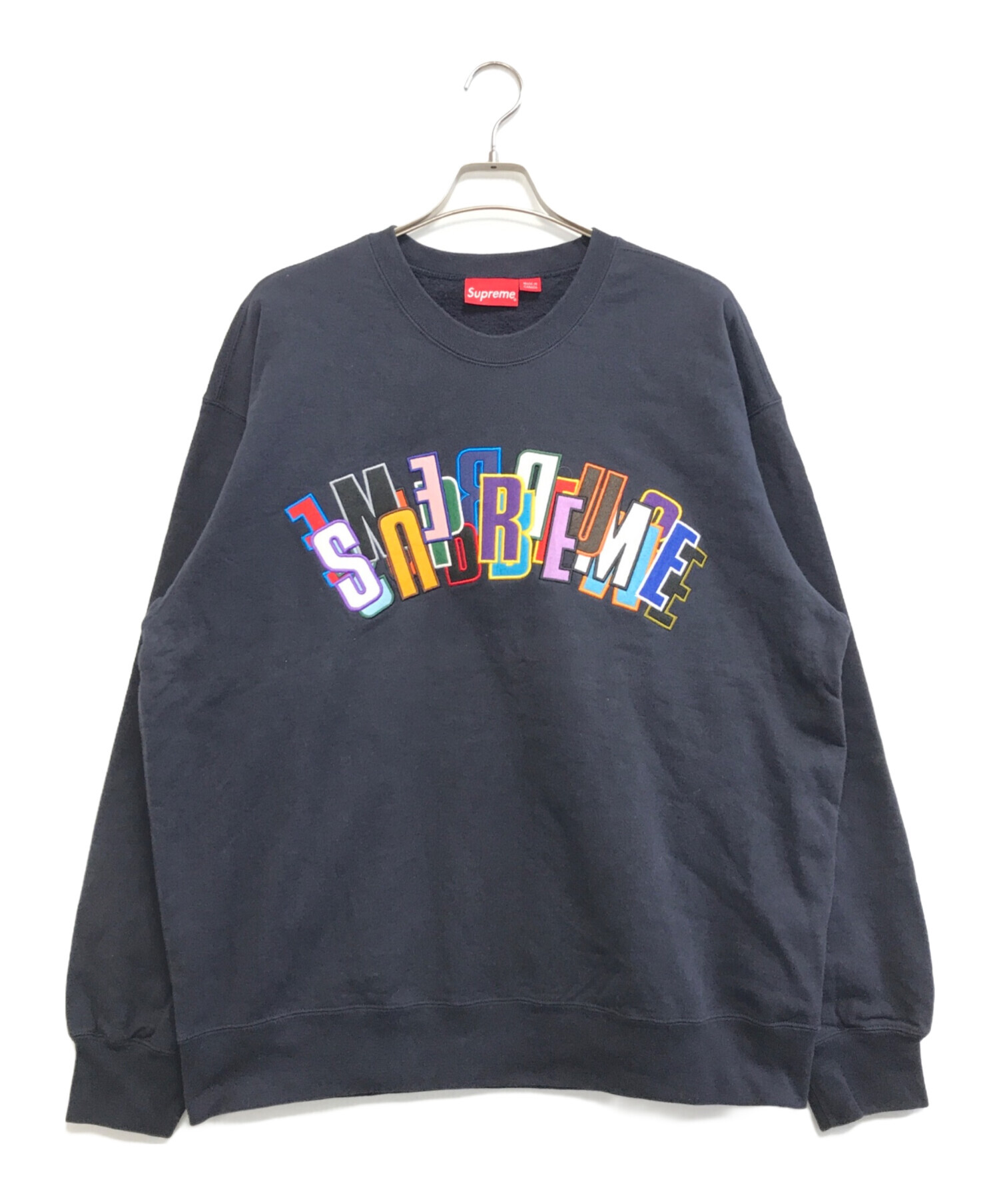 SUPREME (シュプリーム) アーチロゴスウェット ネイビー サイズ:X-LARGE