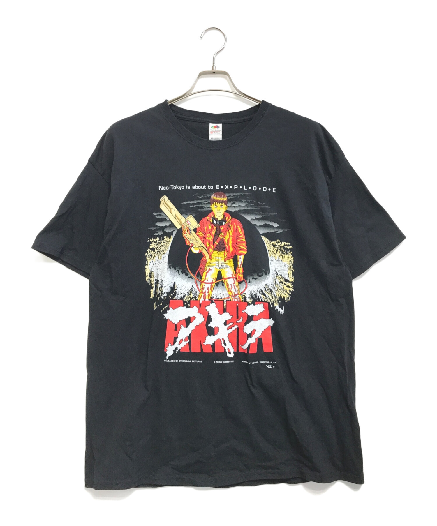 アニメーションTシャツ (アニメーションTシャツ) AKIRA(アキラ) アニメTシャツ ブラック サイズ:XL