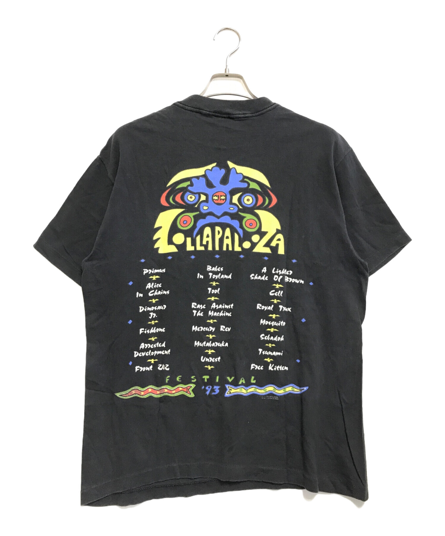 バンドTシャツ (バンドTシャツ) 90s LOLLAPALOOZA(ロラパルーザ) バンドTシャツ ブラック サイズ:L