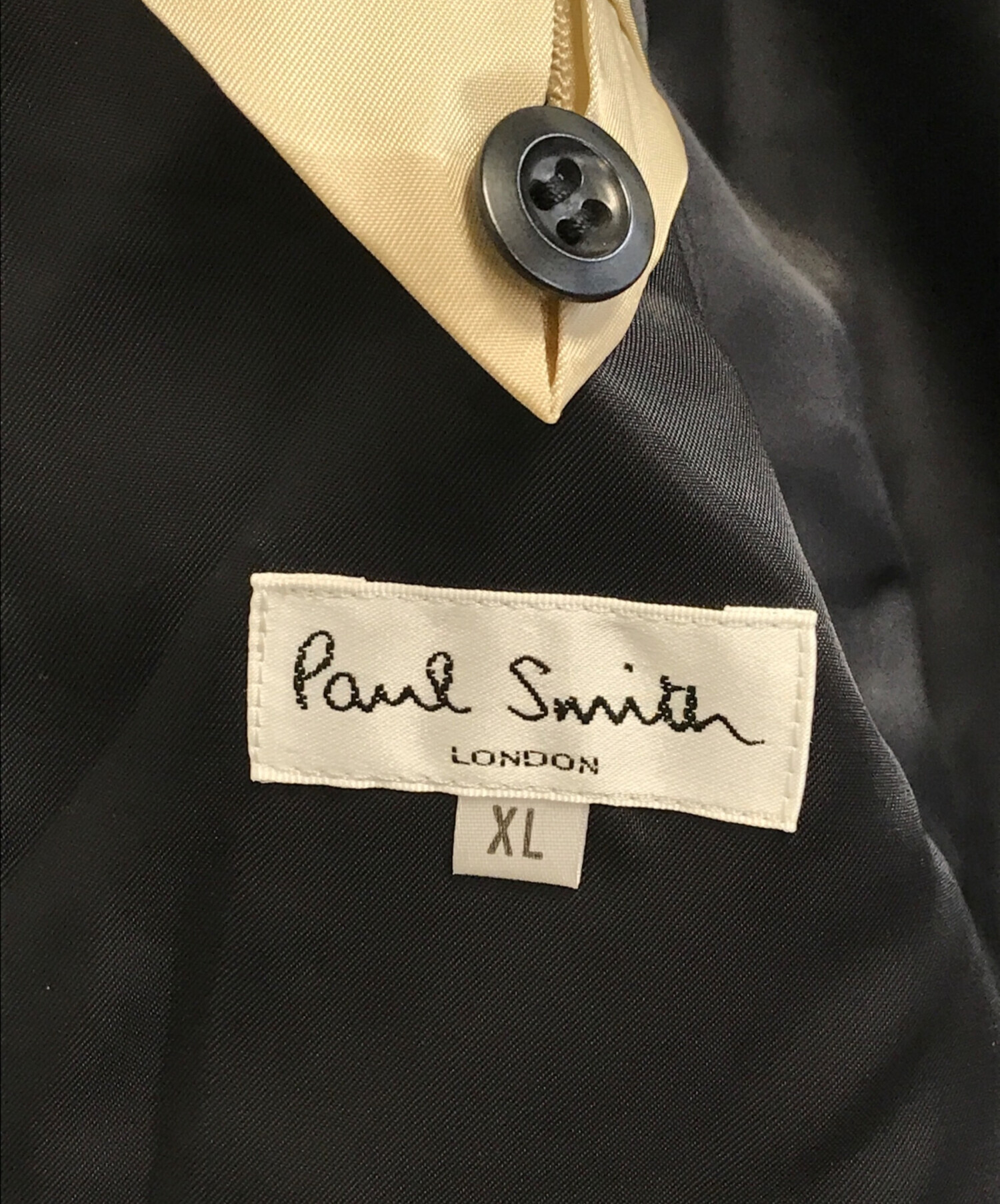 Paul Smith London (ポールスミスロンドン) ベルベットテーラードジャケット ブラック サイズ:XL