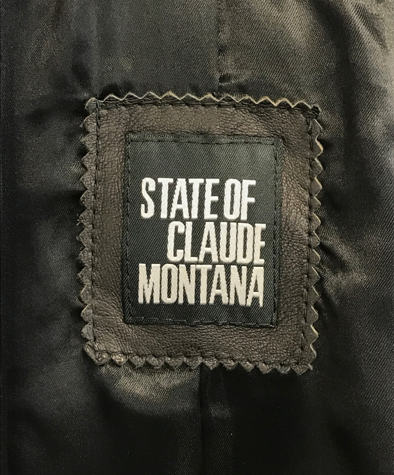 Claude Montana (クロード モンタナ) レザージャケット ブラック サイズ:40