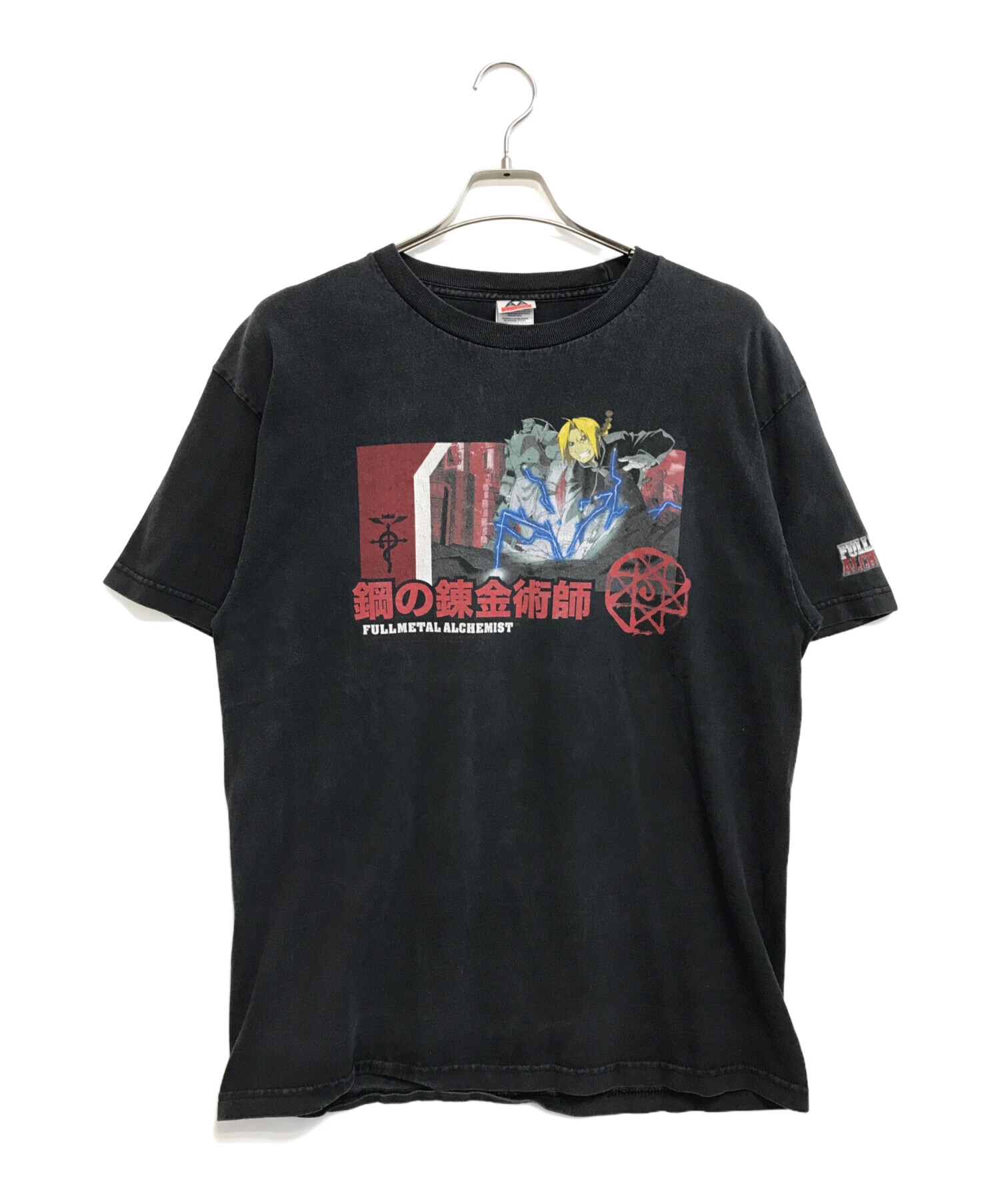 中古・古着通販】アニメTシャツ (アニメTシャツ) 00s 鋼の錬金術師(ハガネノレンキンジュツシ) アニメtシャツ ブラック  サイズ:L｜ブランド・古着通販 トレファク公式【TREFAC FASHION】スマホサイト