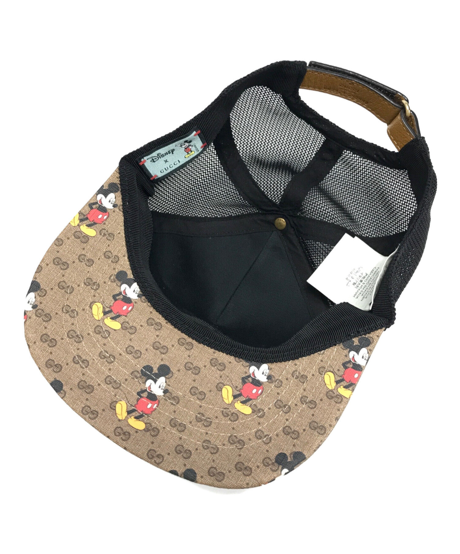 中古・古着通販】GUCCI (グッチ) DISNEY (ディズニー) ベースボールキャップ ブラウン サイズ:Ｓ｜ブランド・古着通販  トレファク公式【TREFAC FASHION】スマホサイト