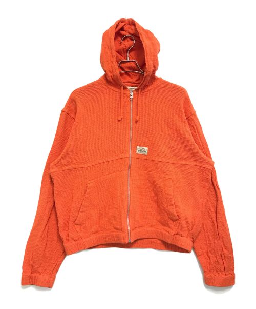 【中古・古着通販】stussy (ステューシー) メッシュジップパーカー オレンジ サイズ:L｜ブランド・古着通販 トレファク公式【TREFAC  FASHION】スマホサイト