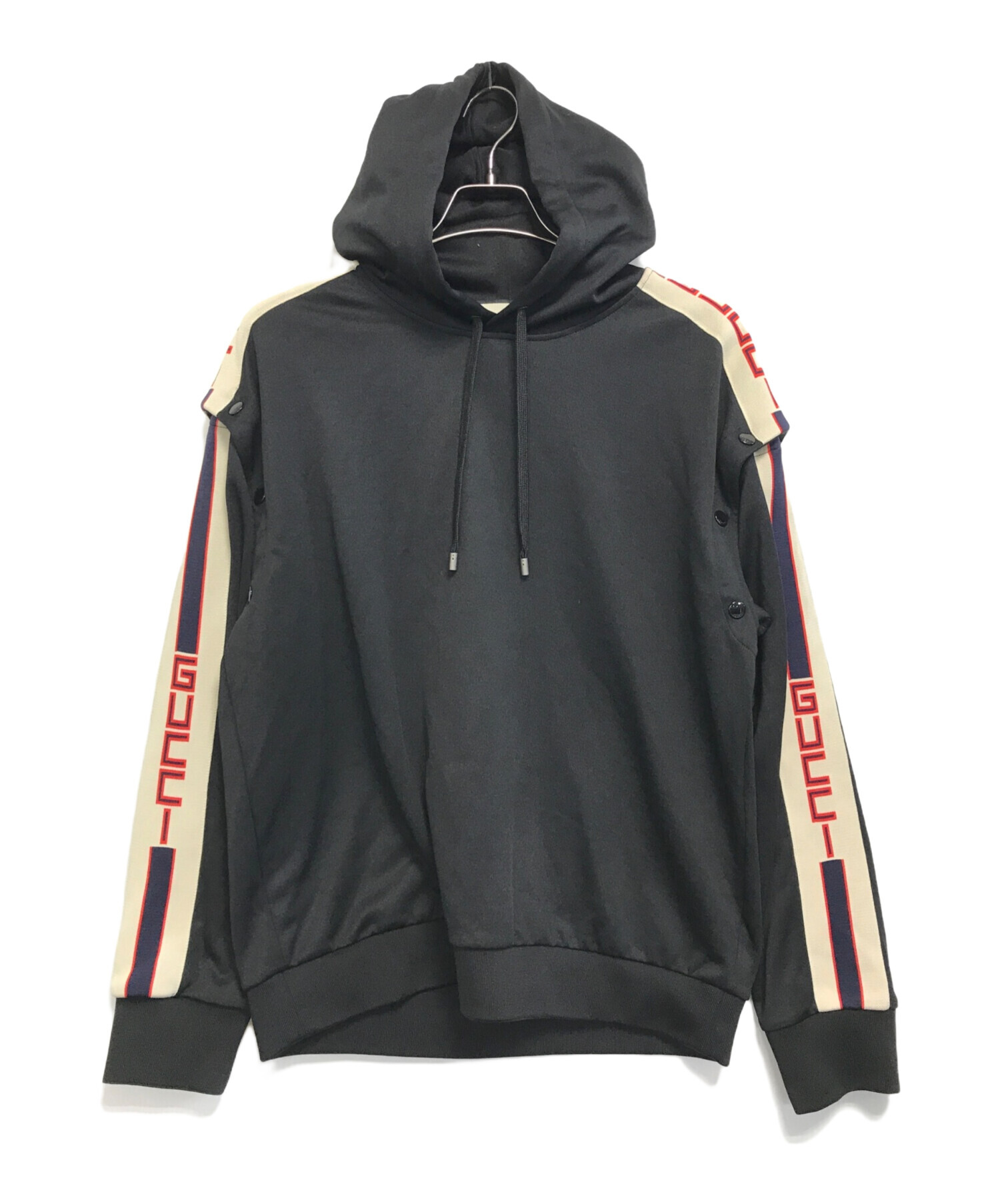 中古・古着通販】GUCCI (グッチ) プルオーバーパーカー ブラック サイズ:XS｜ブランド・古着通販 トレファク公式【TREFAC  FASHION】スマホサイト