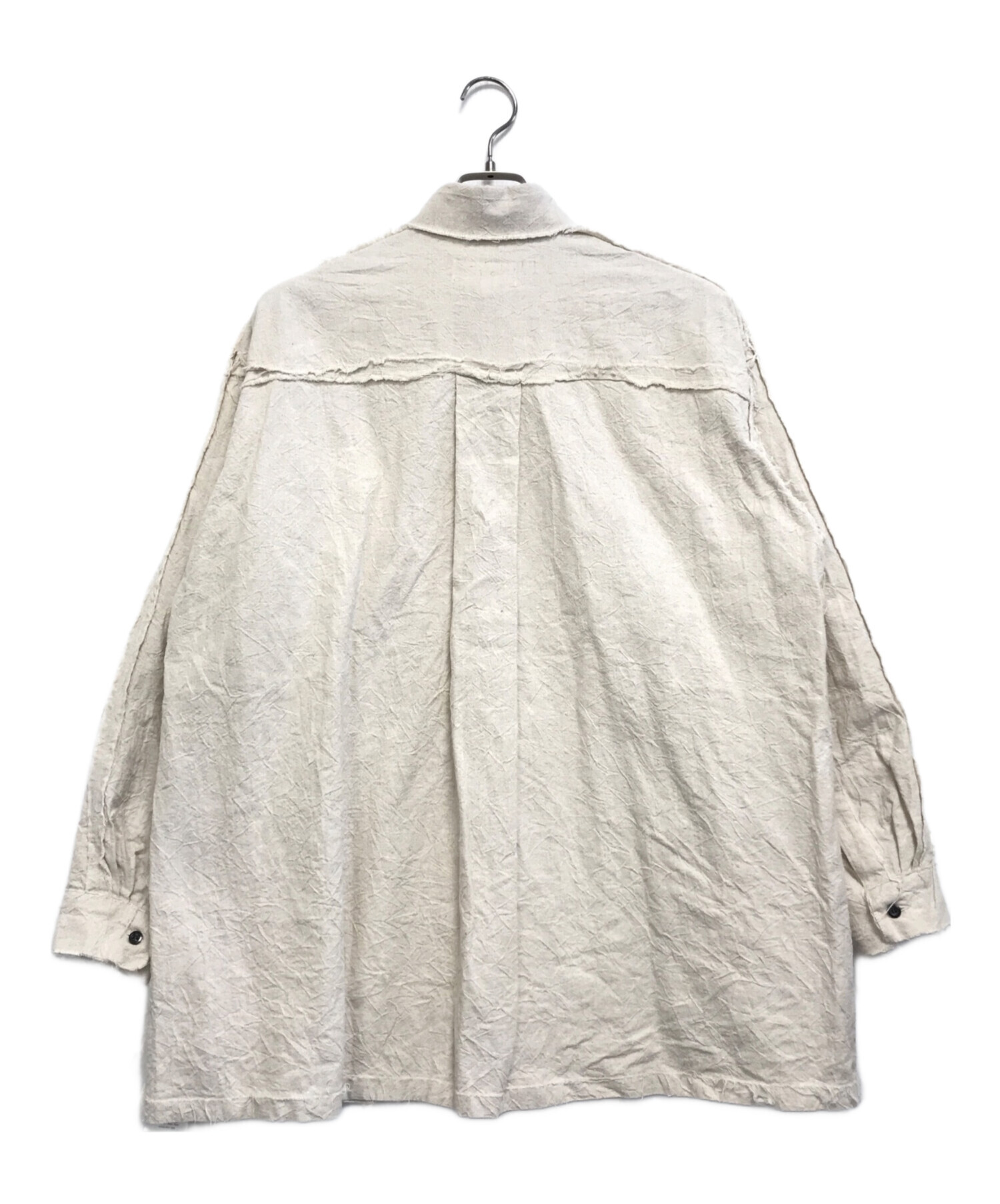 中古・古着通販】BELPER (ベルパー) WASHED LINEN SHIRT アイボリー サイズ:F｜ブランド・古着通販  トレファク公式【TREFAC FASHION】スマホサイト