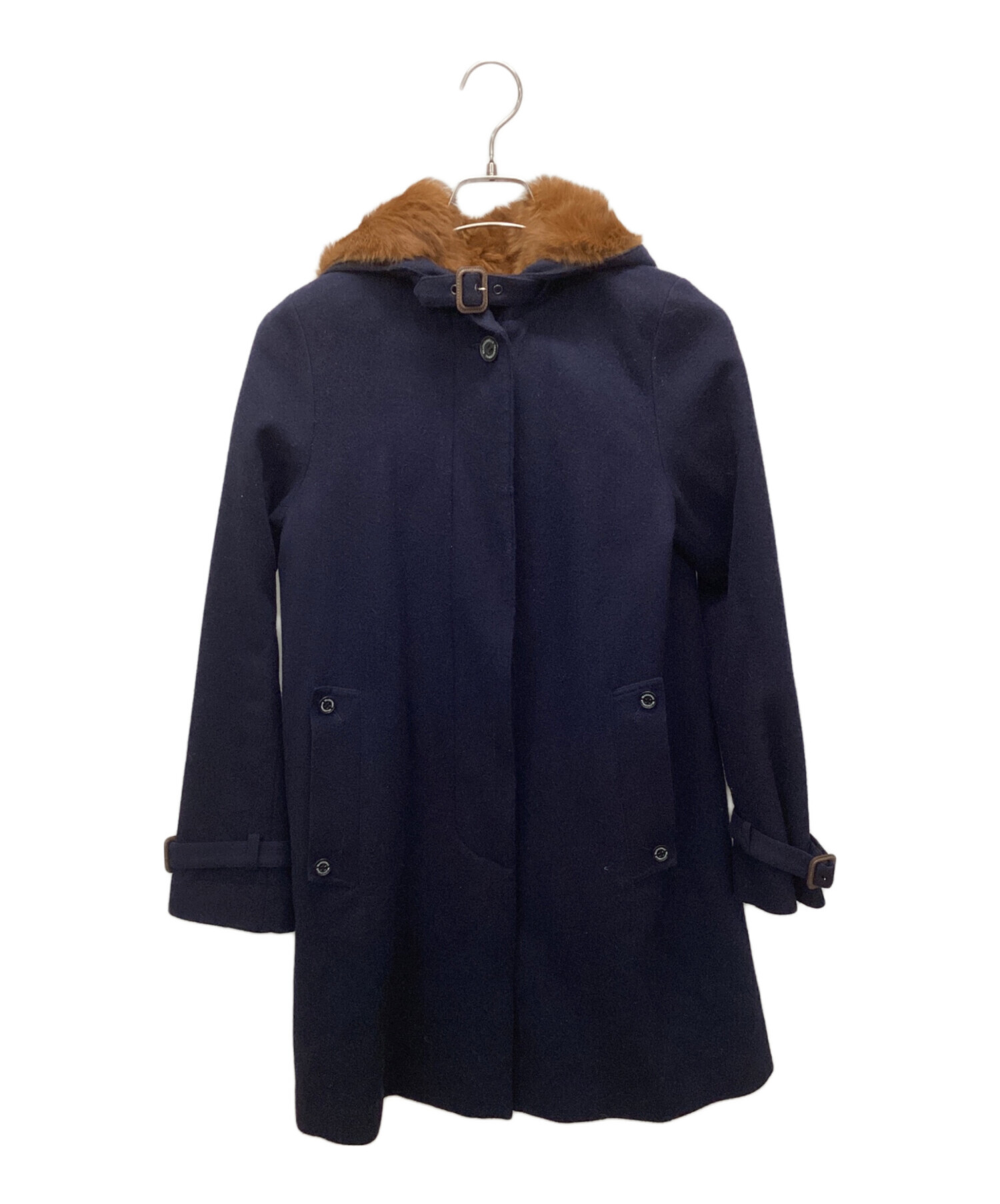 中古・古着通販】Traditional Weatherwear (トラディショナルウェザーウェア) フーデッドコート ネイビー サイズ:36｜ブランド・古着通販  トレファク公式【TREFAC FASHION】スマホサイト