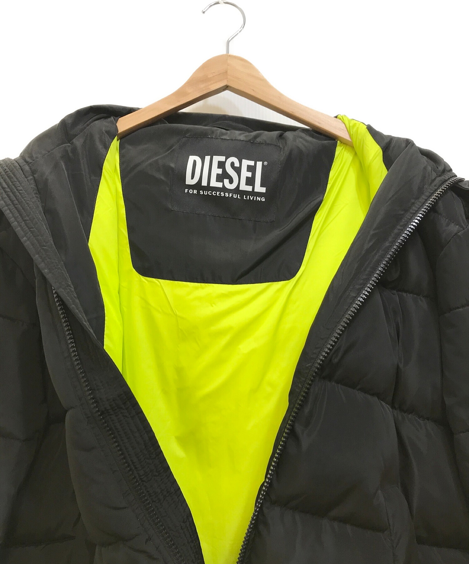 DIESEL (ディーゼル) only the brave puffer jacket ブラック サイズ:XL