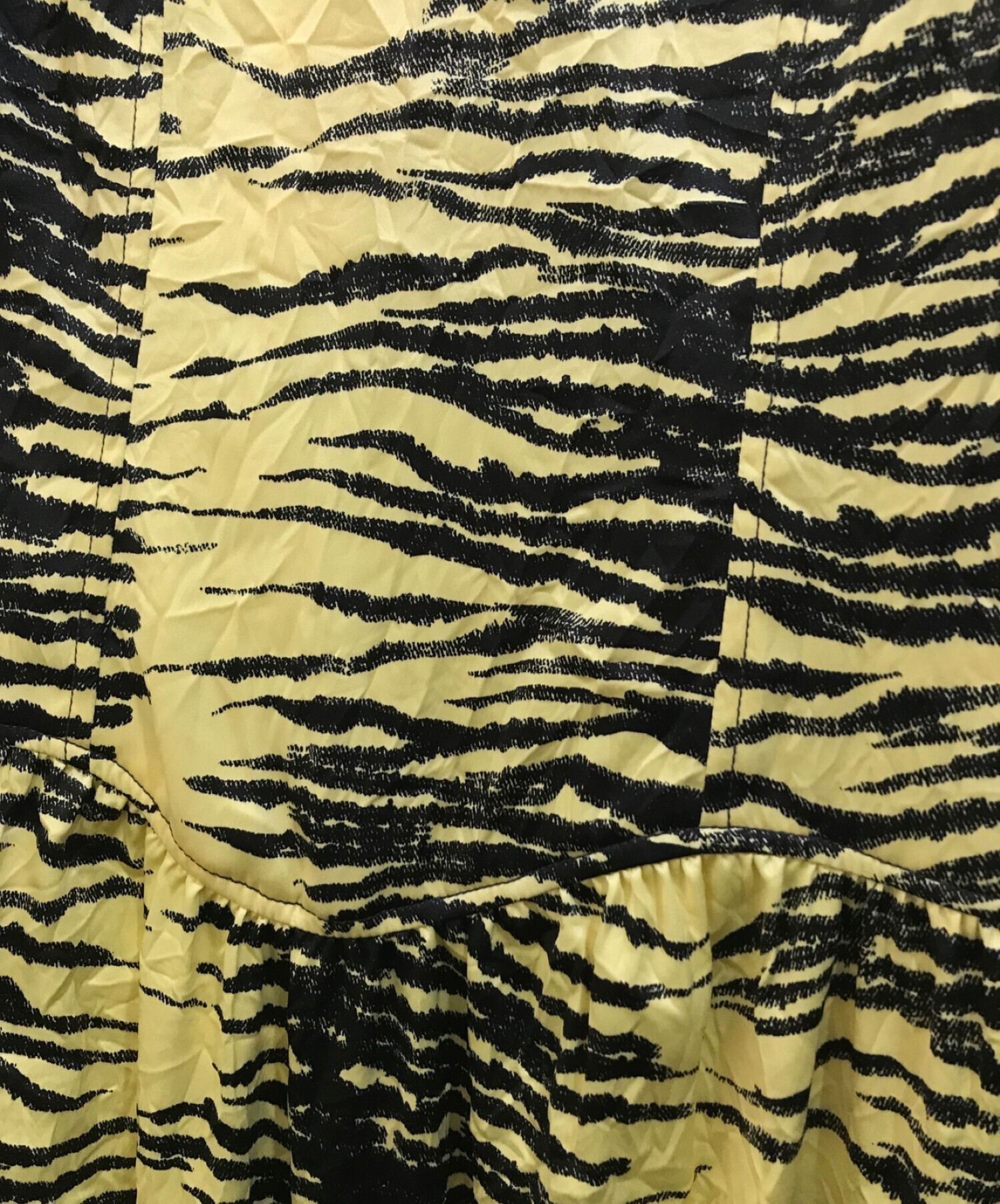 中古・古着通販】GANNI (ガニー) Tiger-Print Satin Midi Dress