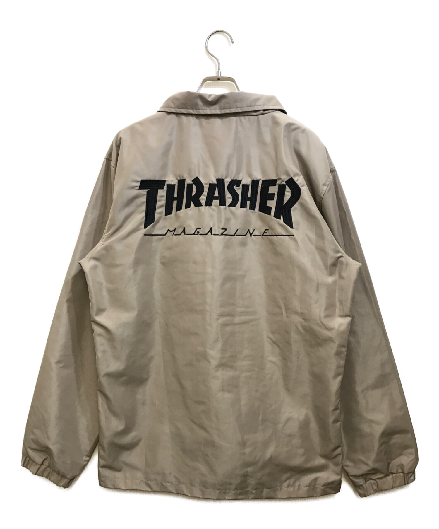 THRASHER (スラッシャー) コーチジャケット ベージュ サイズ:M