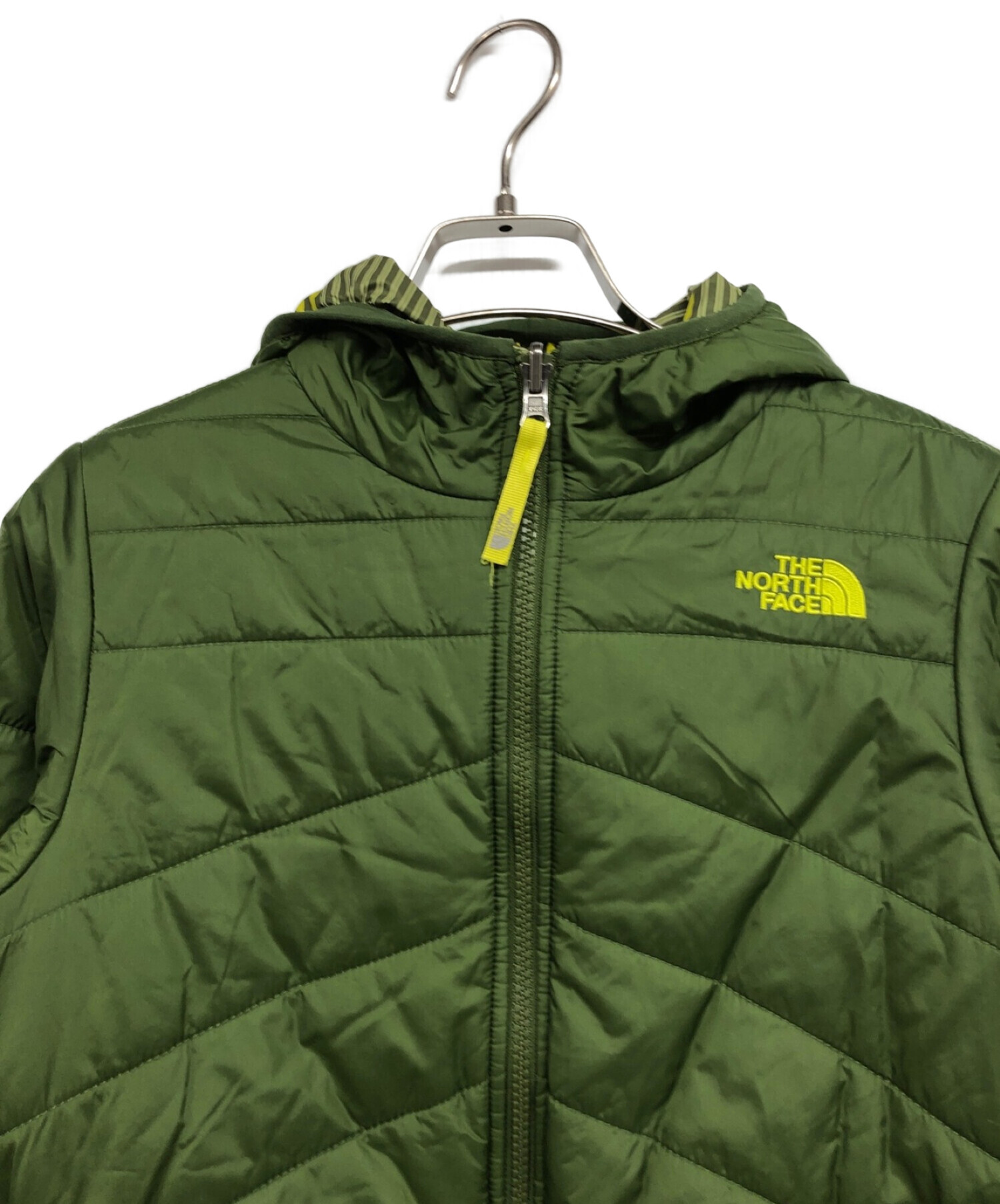 THE NORTH FACE (ザ ノース フェイス) リバーシブル中綿ジャケット グリーン サイズ:S