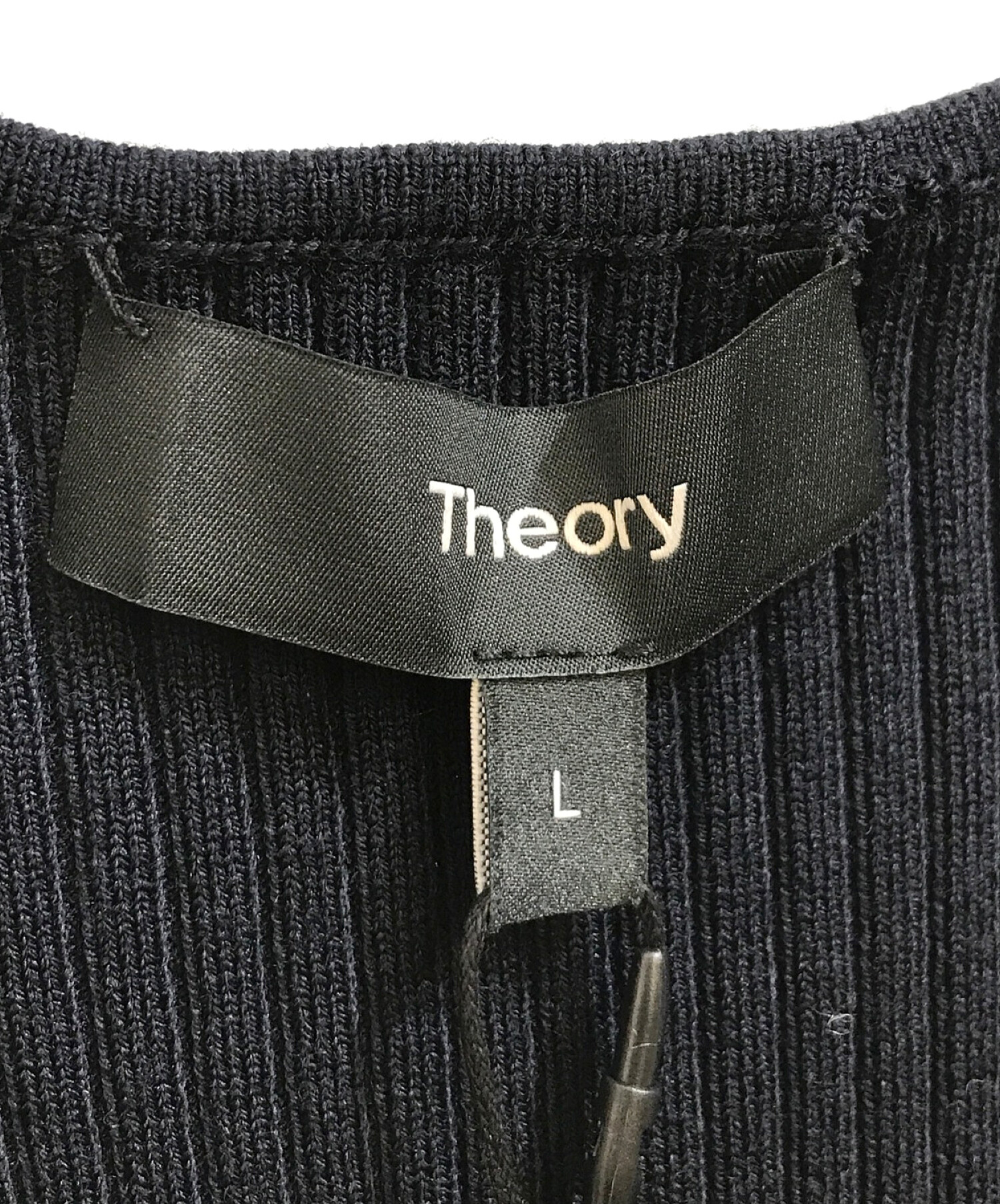 theory (セオリー) Twill Combo Rib Drape DR ネイビー サイズ:L