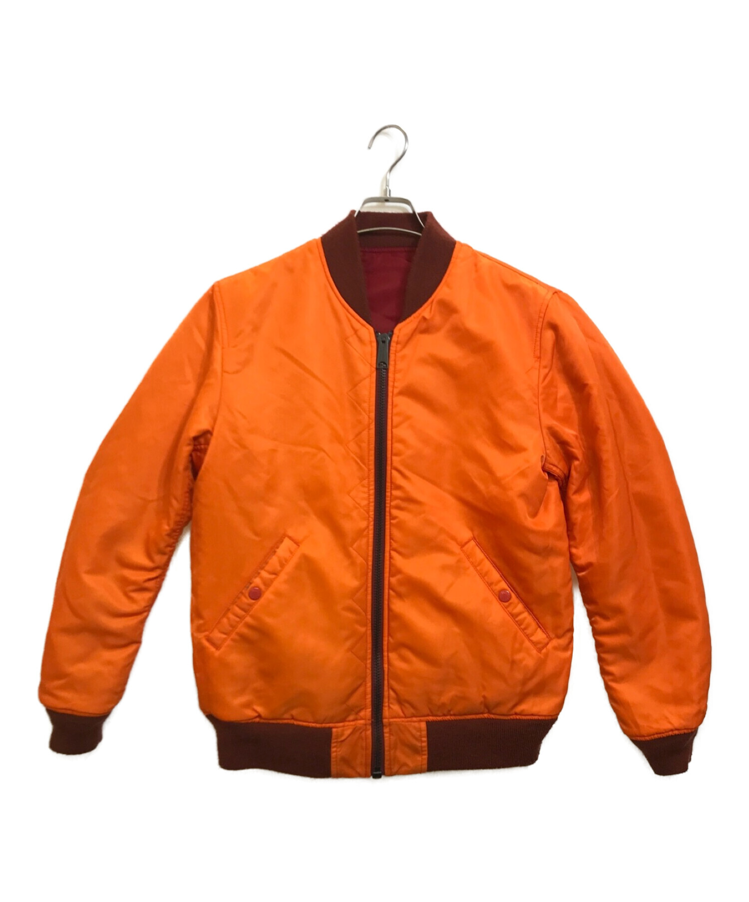 AVIREX (アヴィレックス) リバーシブルMA-1ジャケット レッド×オレンジ サイズ:M