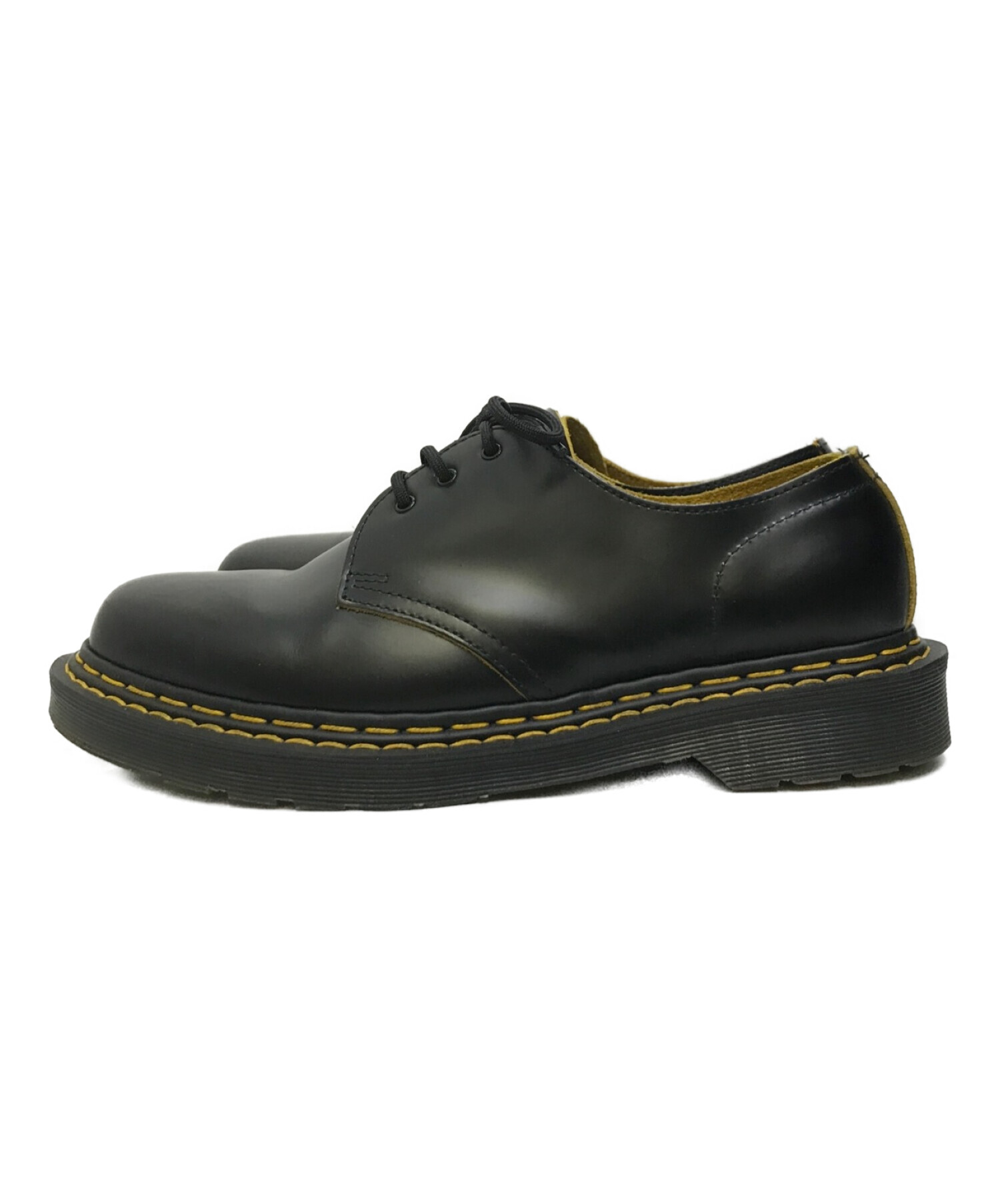 Dr.Martens (ドクターマーチン) ダブルステッチ3ホールシューズ ブラック サイズ:UK8