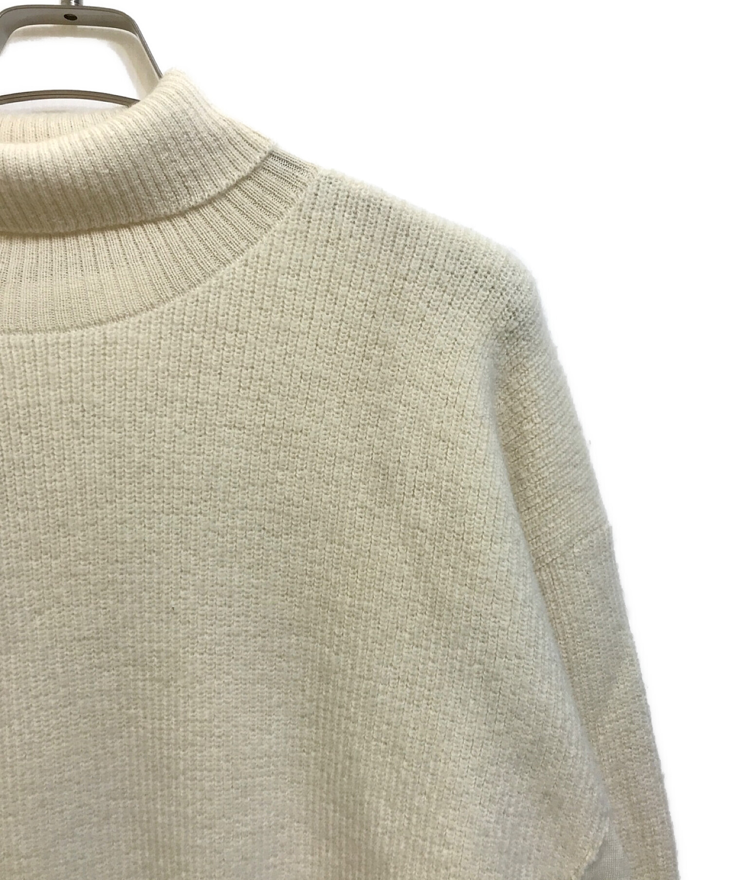 YOKE (ヨーク) CONNECTING HIGHT NECK KNIT LS アイボリー サイズ:M