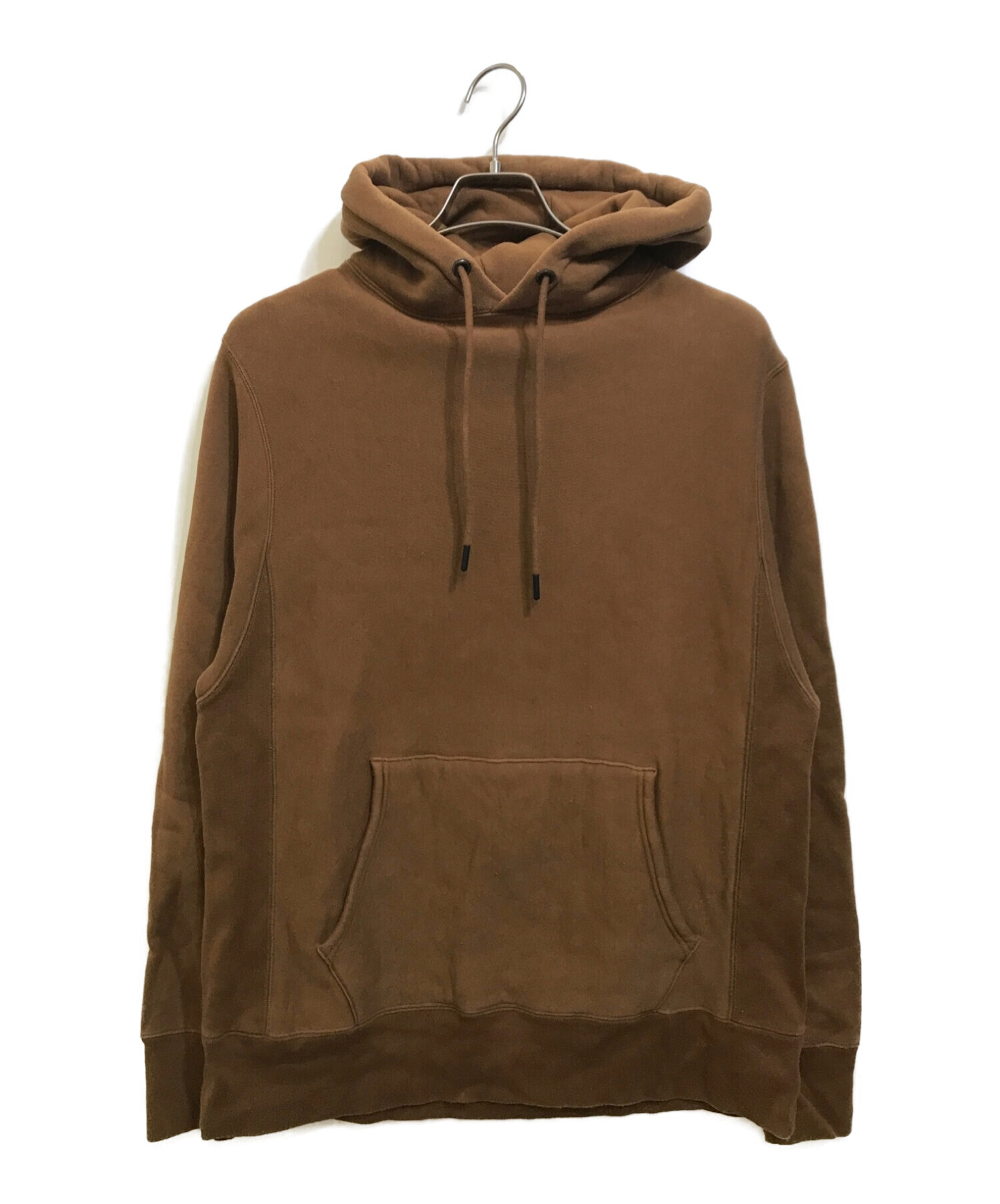 unfil (アンフィル) cotton-terry hoodie ブラウン サイズ:4