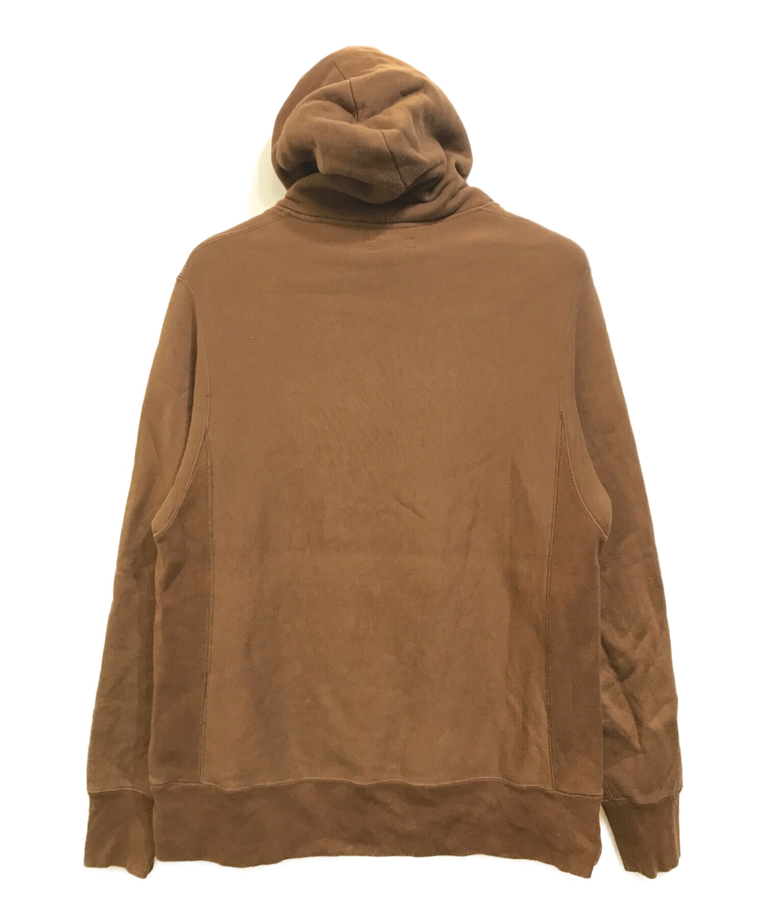 unfil (アンフィル) cotton-terry hoodie ブラウン サイズ:4