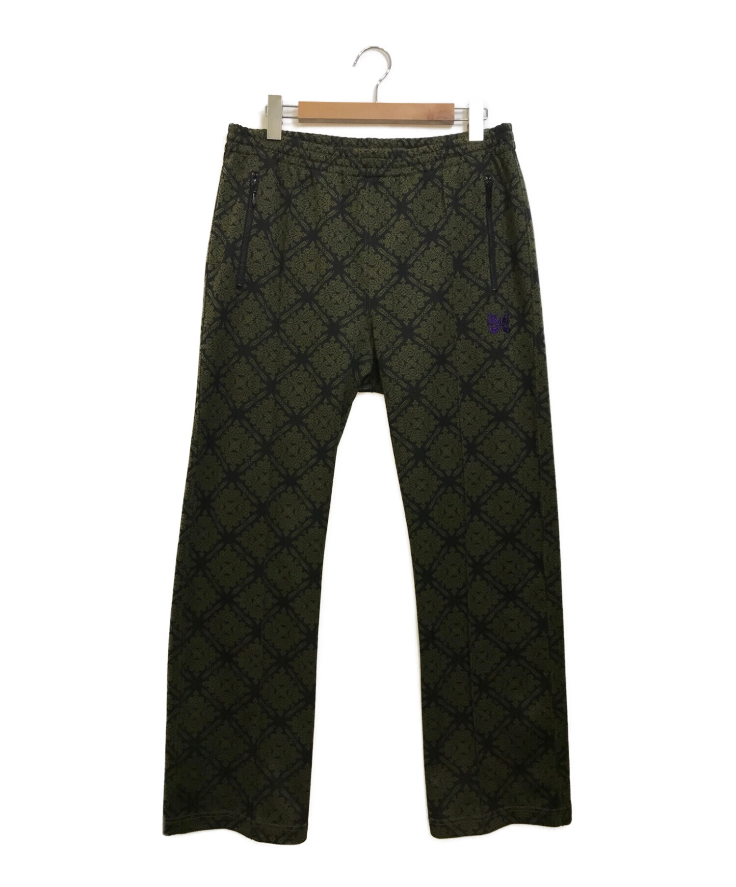 Needles (ニードルス) TRACK PANT POLY JQ カーキ サイズ:L