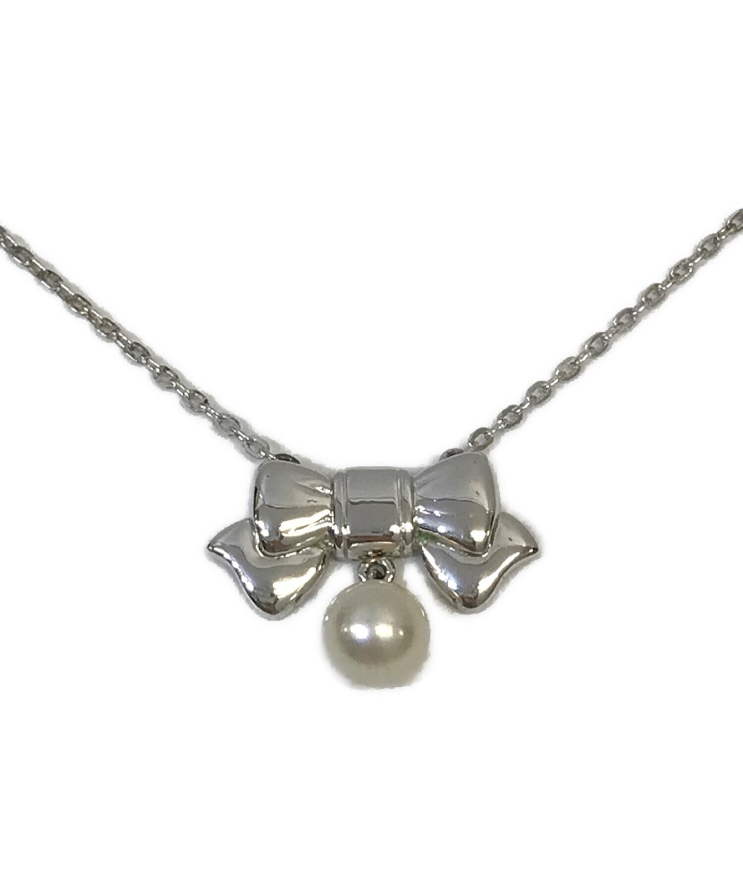 中古・古着通販】MIKIMOTO (ミキモト) リボンパールネックレス