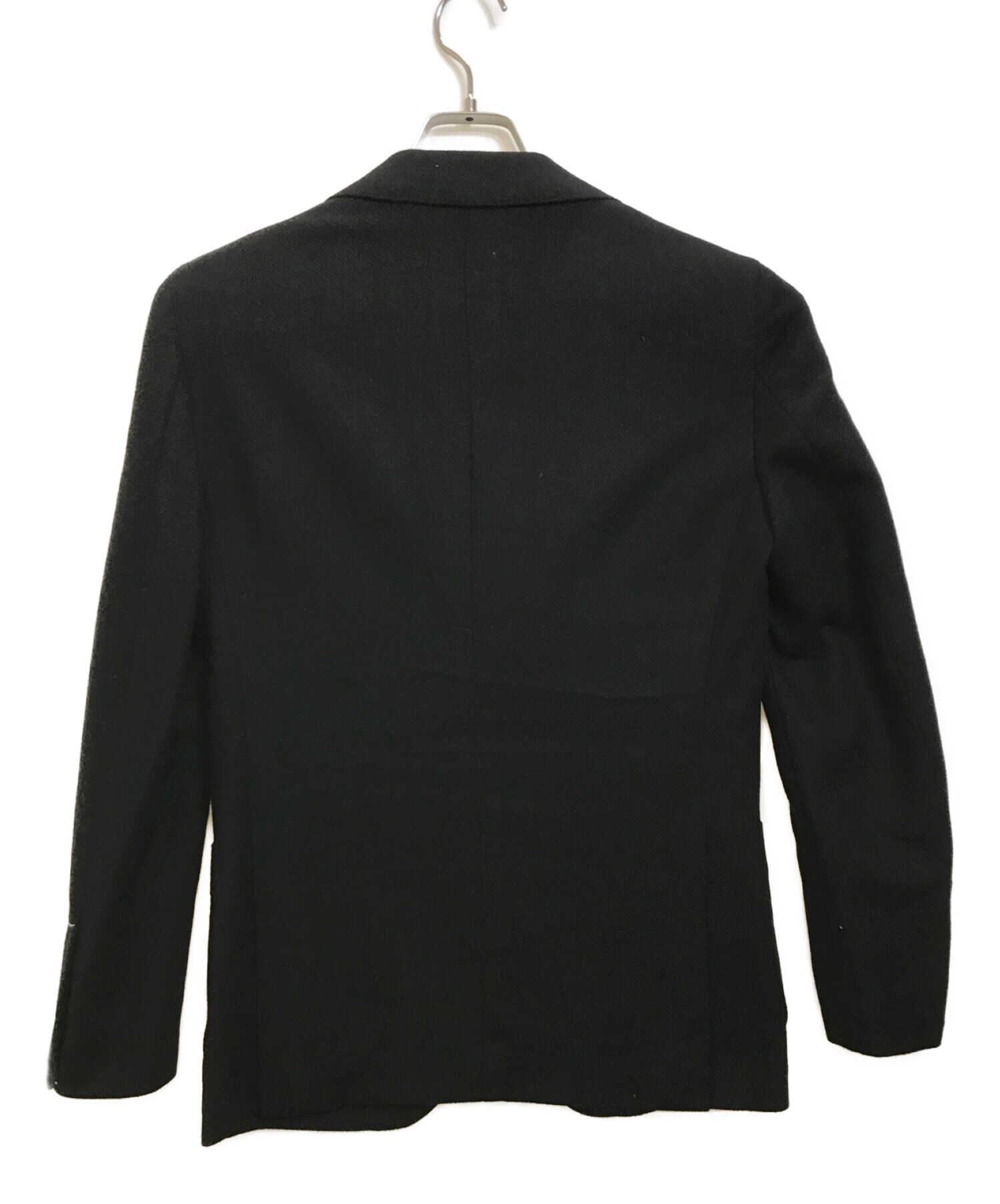 EDIFICE (エディフィス) カシミヤ混ウールテーラードジャケット ブラック サイズ:S