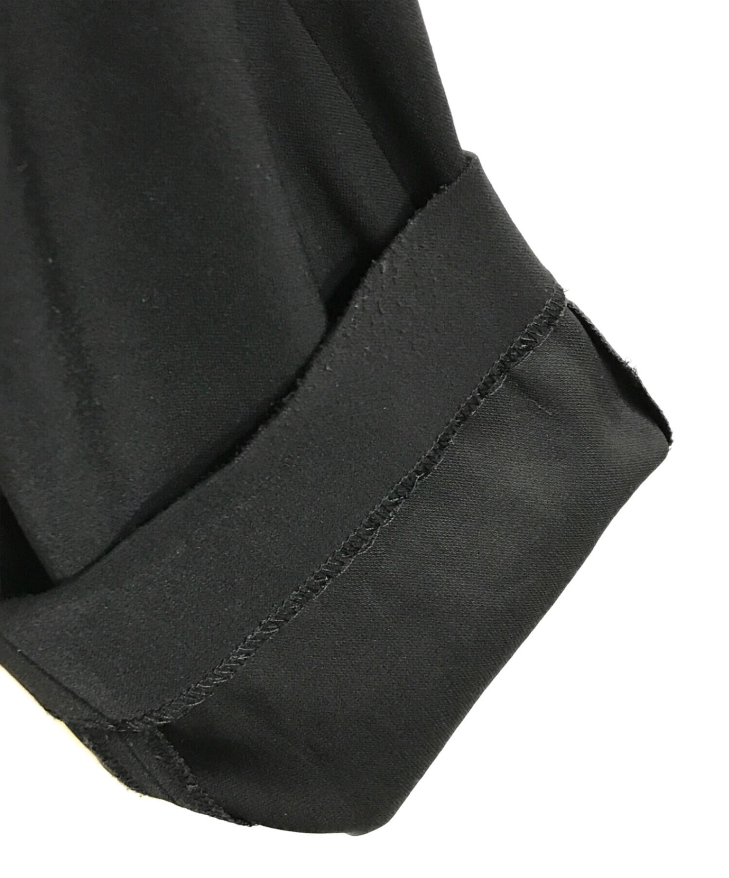ENFOLD (エンフォルド) PEダブルクロス ゴムジョッパーズ パンツ ブラック サイズ:34