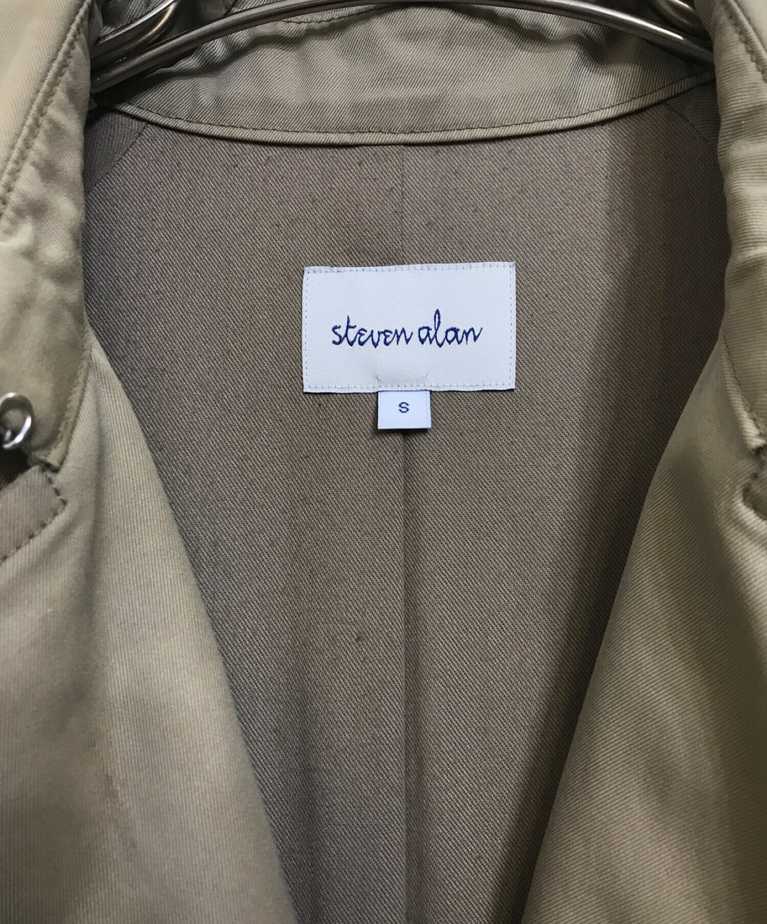 STEVEN ALAN (スティーブンアラン) トレンチコート ベージュ サイズ:S