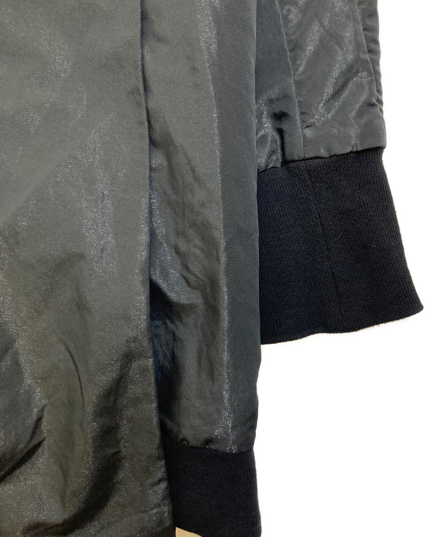 NILoS (ニルズ) BRIGHT POLYESTER TAFFETA JAKCKT ブラック サイズ:-