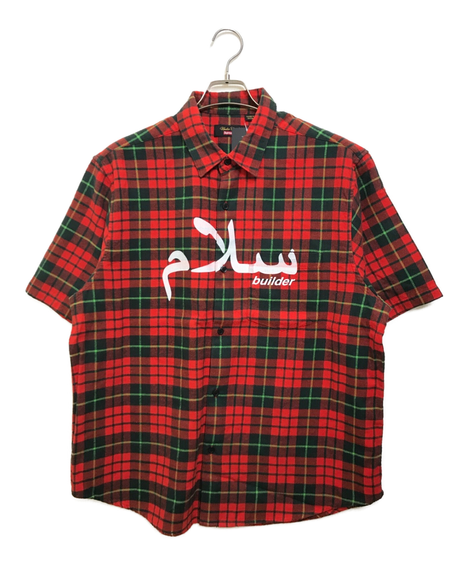 SUPREME×UNDERCOVER (シュプリーム×アンダーカバー) Flannel Shirt レッド サイズ:M 未使用品