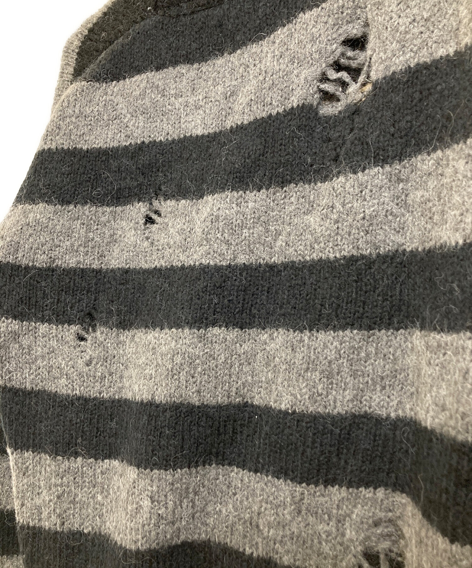 中古・古着通販】NUMBER (N)INE (ナンバーナイン) WOOL ALPACA RIPPED