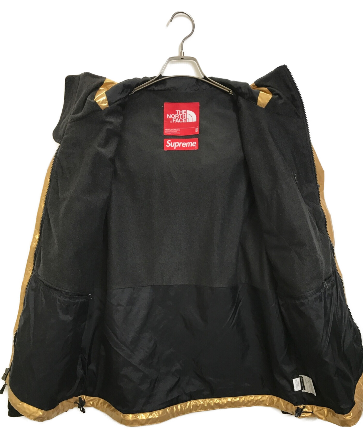 THE NORTH FACE×Supreme (ザノースフェイス×シュプリーム) メタリックマウンテンパーカー ゴールド サイズ:M