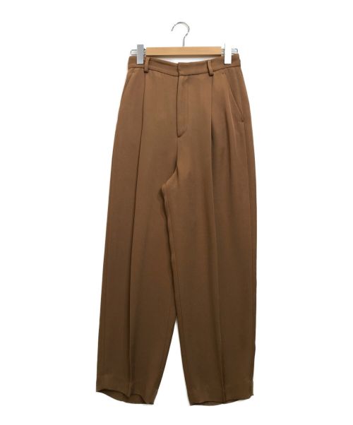 【中古・古着通販】6(ROKU) BEAUTY&YOUTH (ロク ビューティーアンドユース) ACETATE TWILL TUCK PANTS  ブラウン サイズ:不明｜ブランド・古着通販 トレファク公式【TREFAC FASHION】スマホサイト